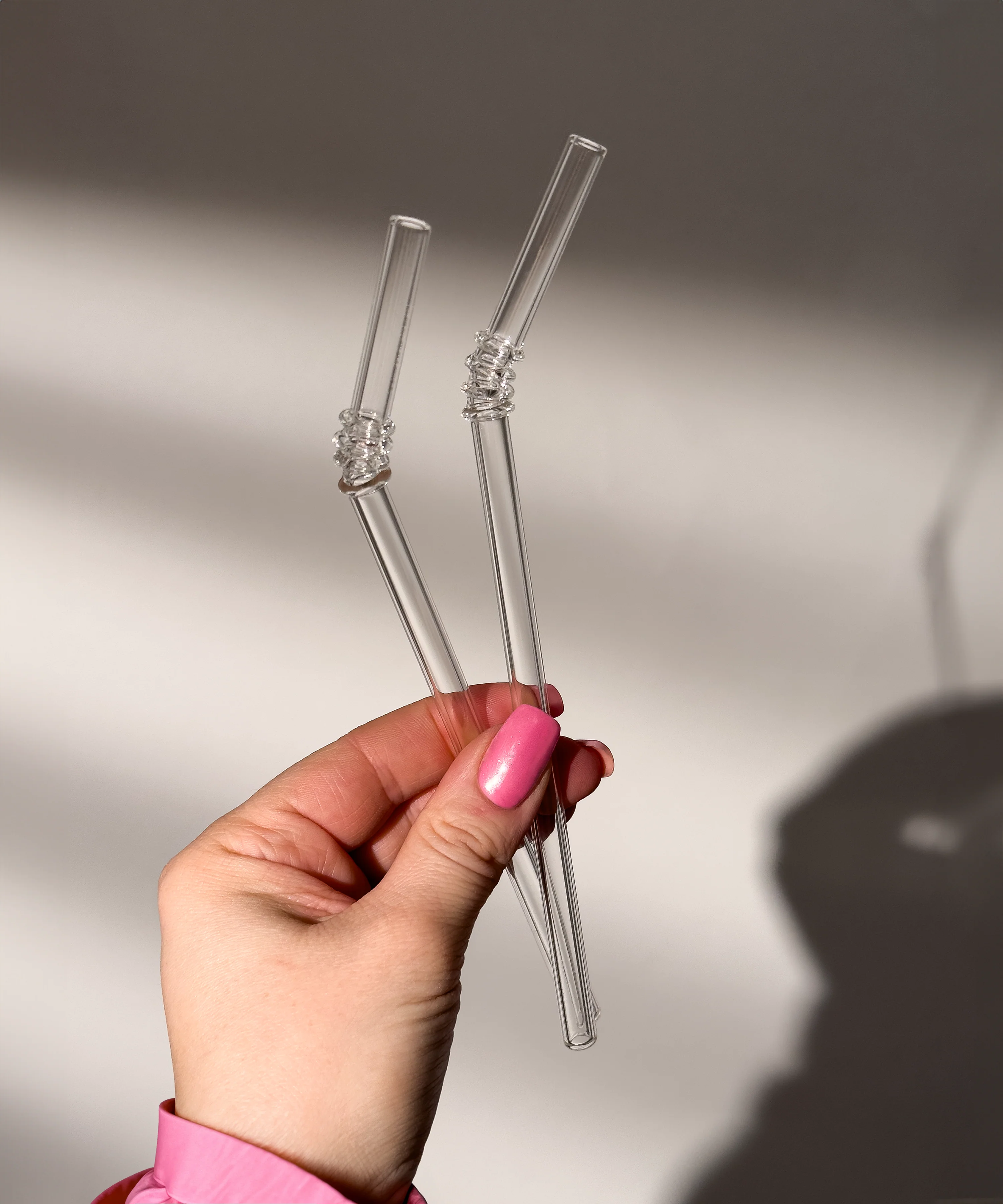 Glasstrohhalme Knick-Design 4er Set | Lani - Image 3