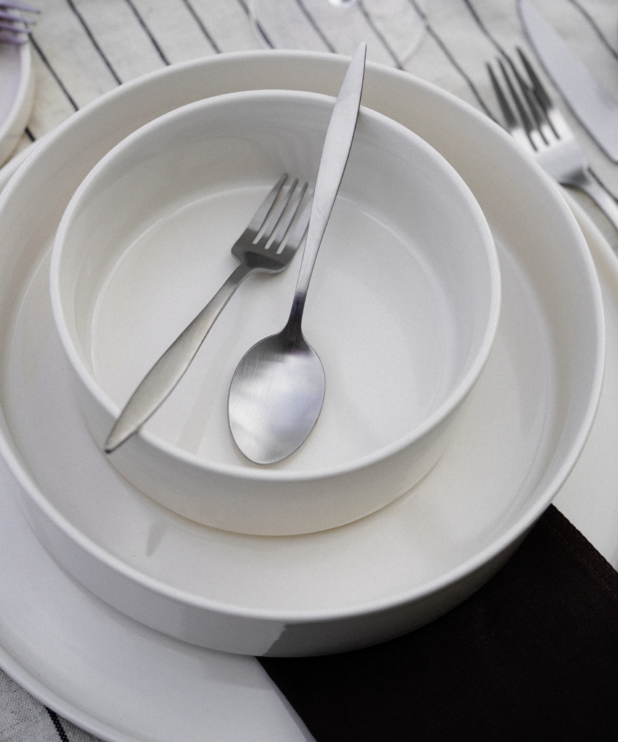 Besteck-Set Silber matt-gebürstet | Tava - Image 16