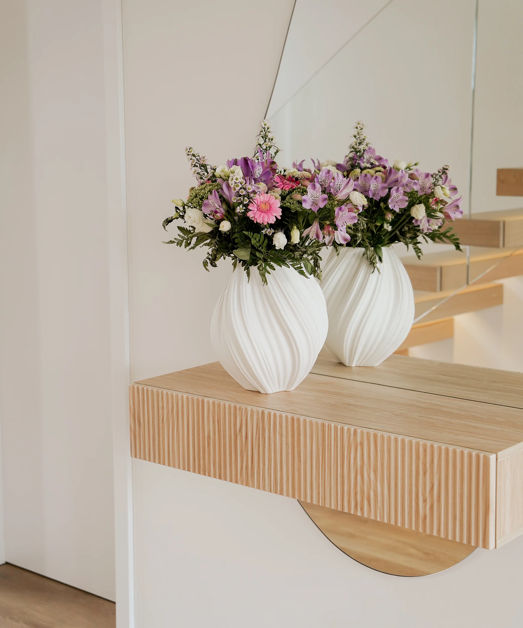 Große Keramik Vase Cremeweiß | Flora - Image 5