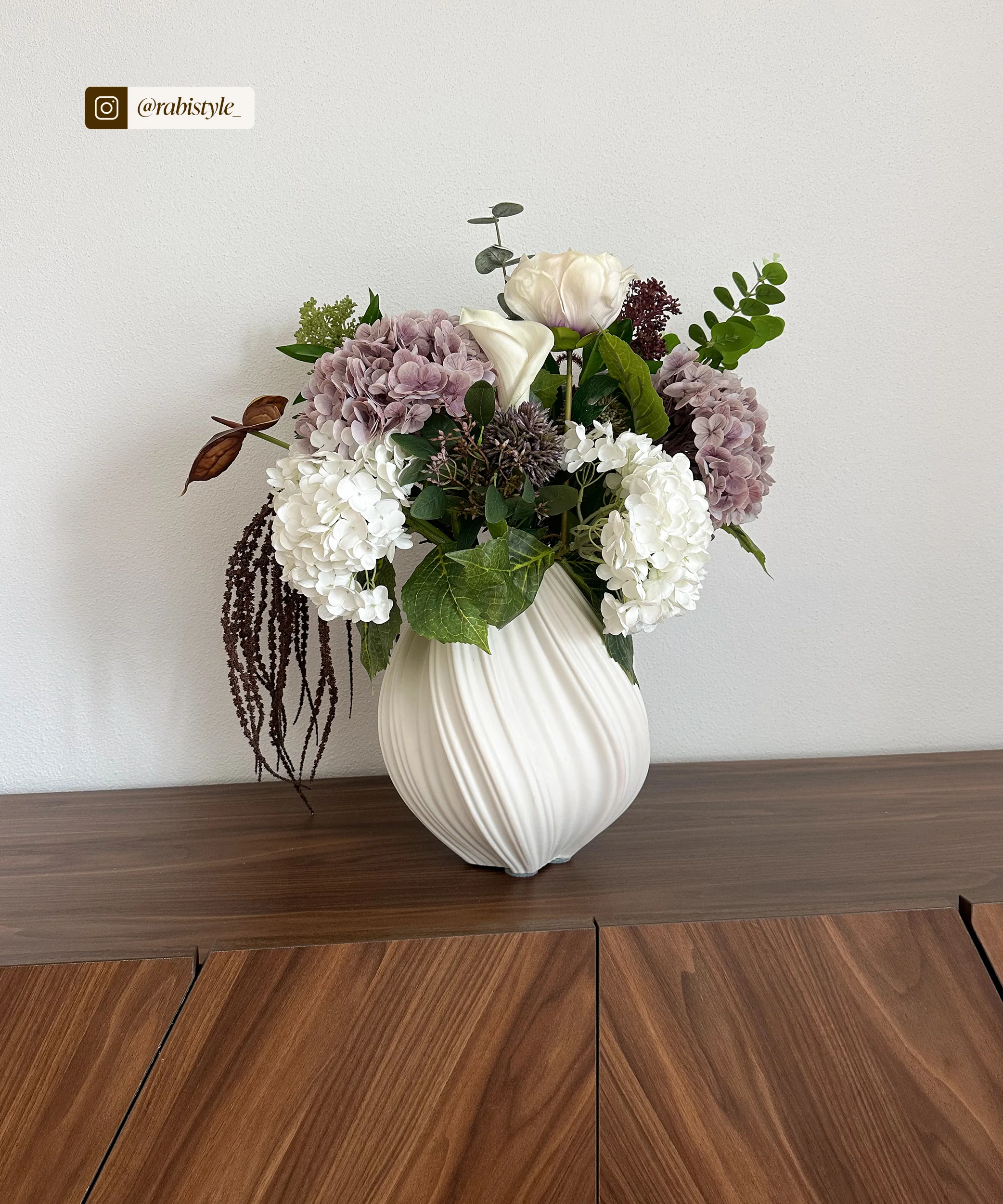 Große Keramik Vase Cremeweiß | Flora - Image 7