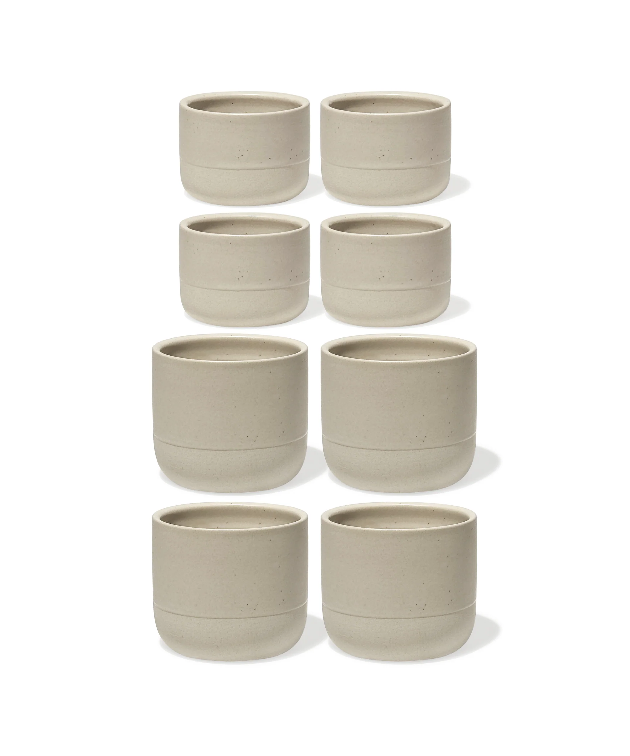 Cappuccino & Espresso Keramik Becher Beige | Faro - Image 11