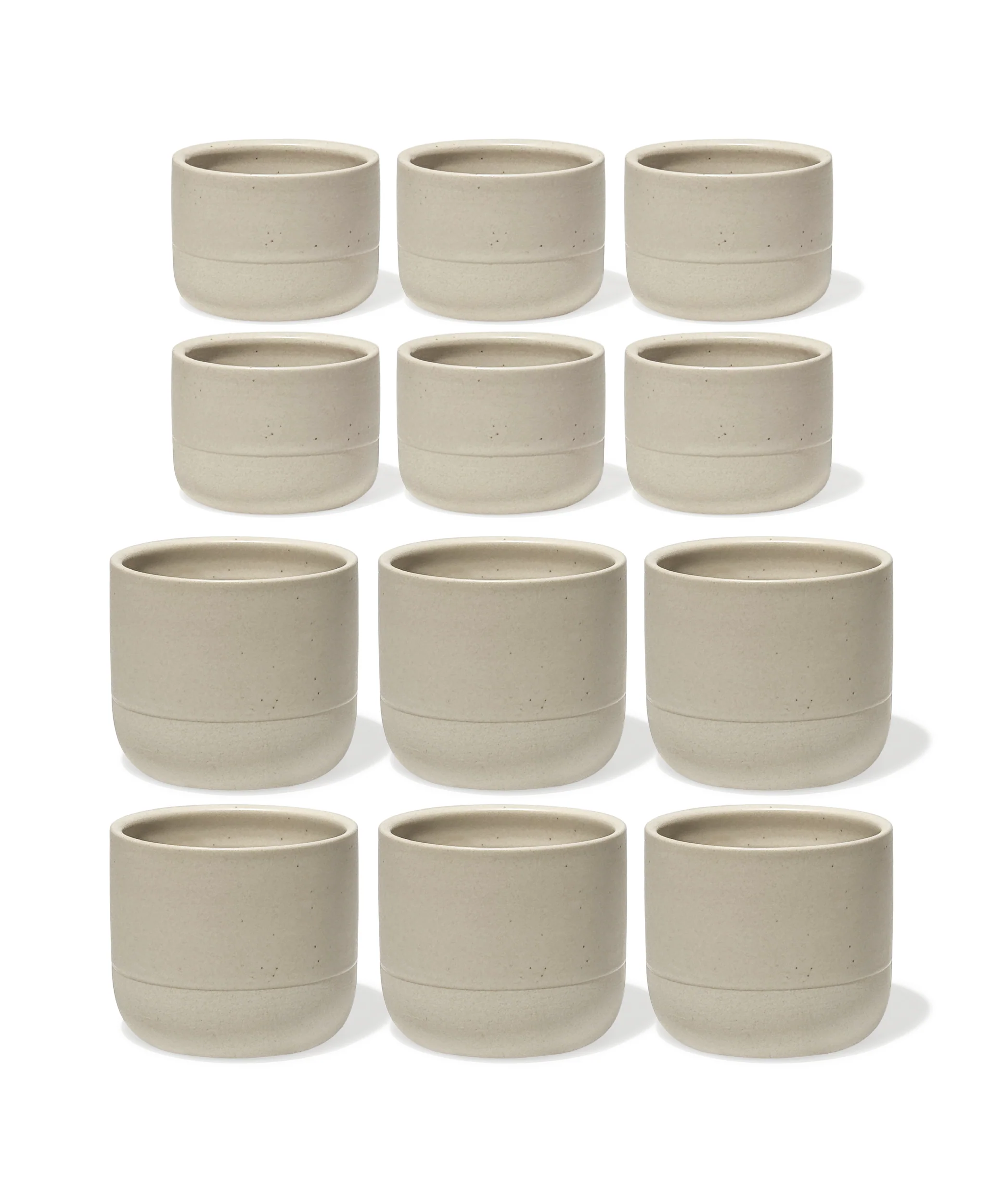 Cappuccino & Espresso Keramik Becher Beige | Faro - Image 12