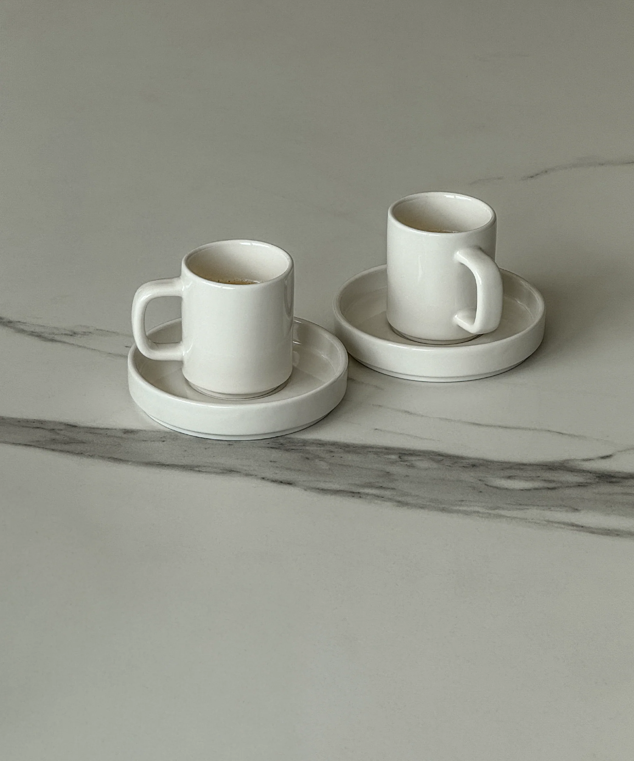 Espresso-Tasse mit Untertasse Cremeweiß | Nia - Image 7