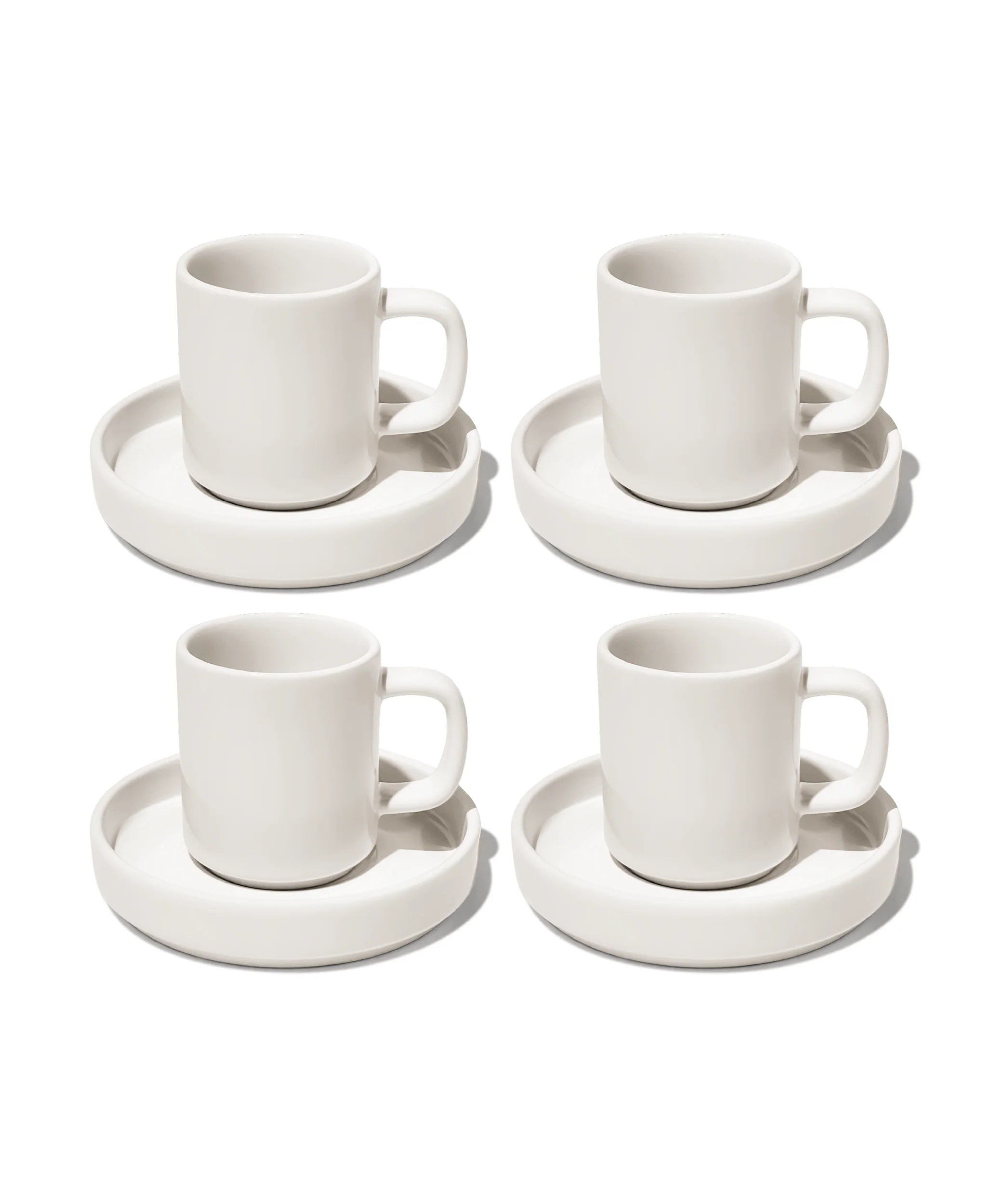 Espresso-Tasse mit Untertasse Cremeweiß | Nia - Image 8