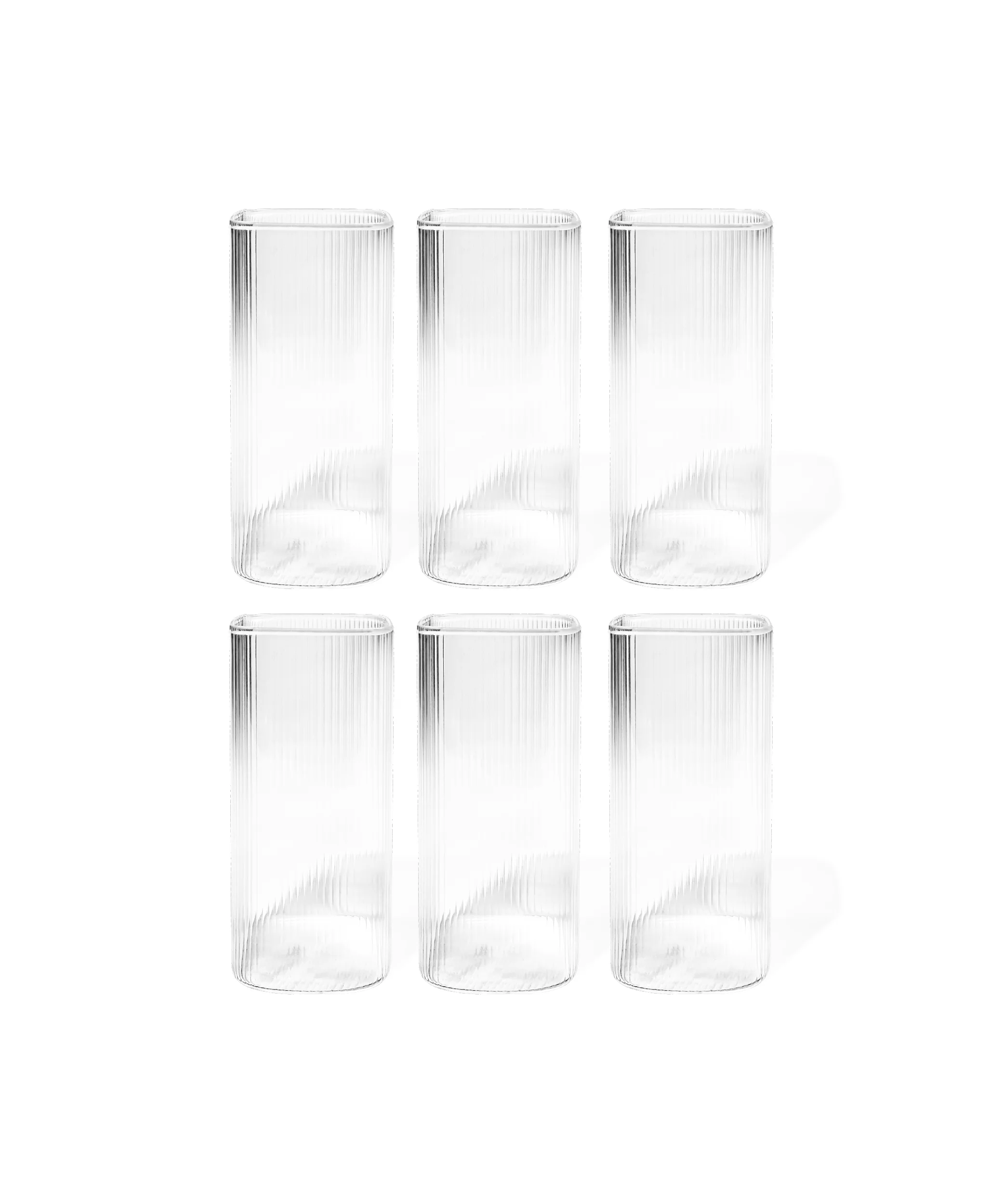 Geriffeltes Glas im eckigen Design | Kuba - Image 10