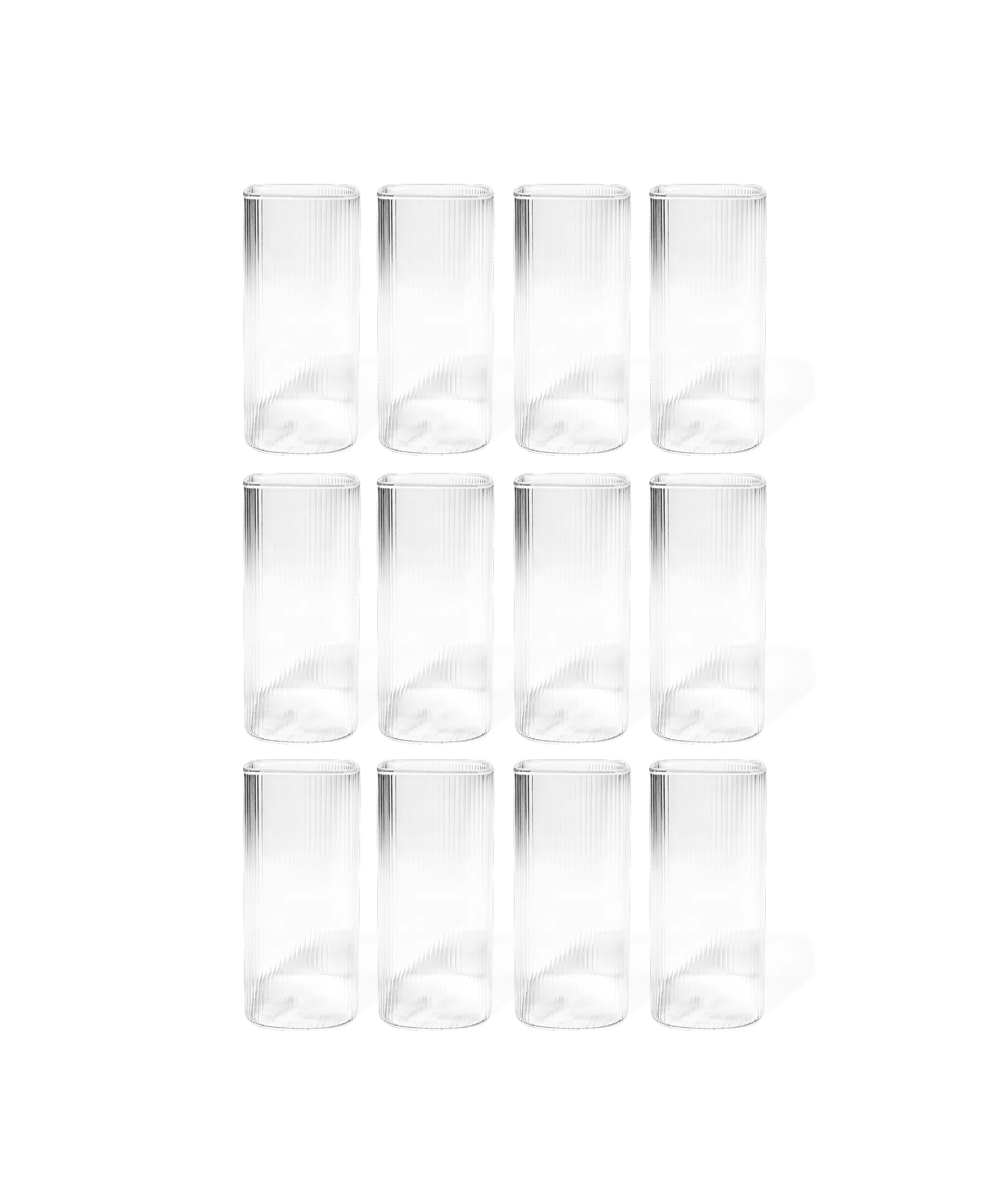 Geriffeltes Glas im eckigen Design | Kuba - Image 12
