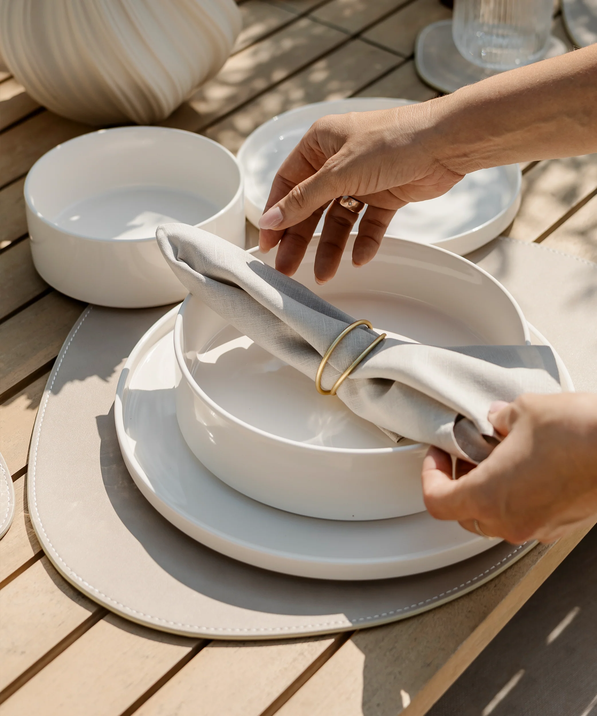 Beige Servietten 6er Set | Kyla - Image 5