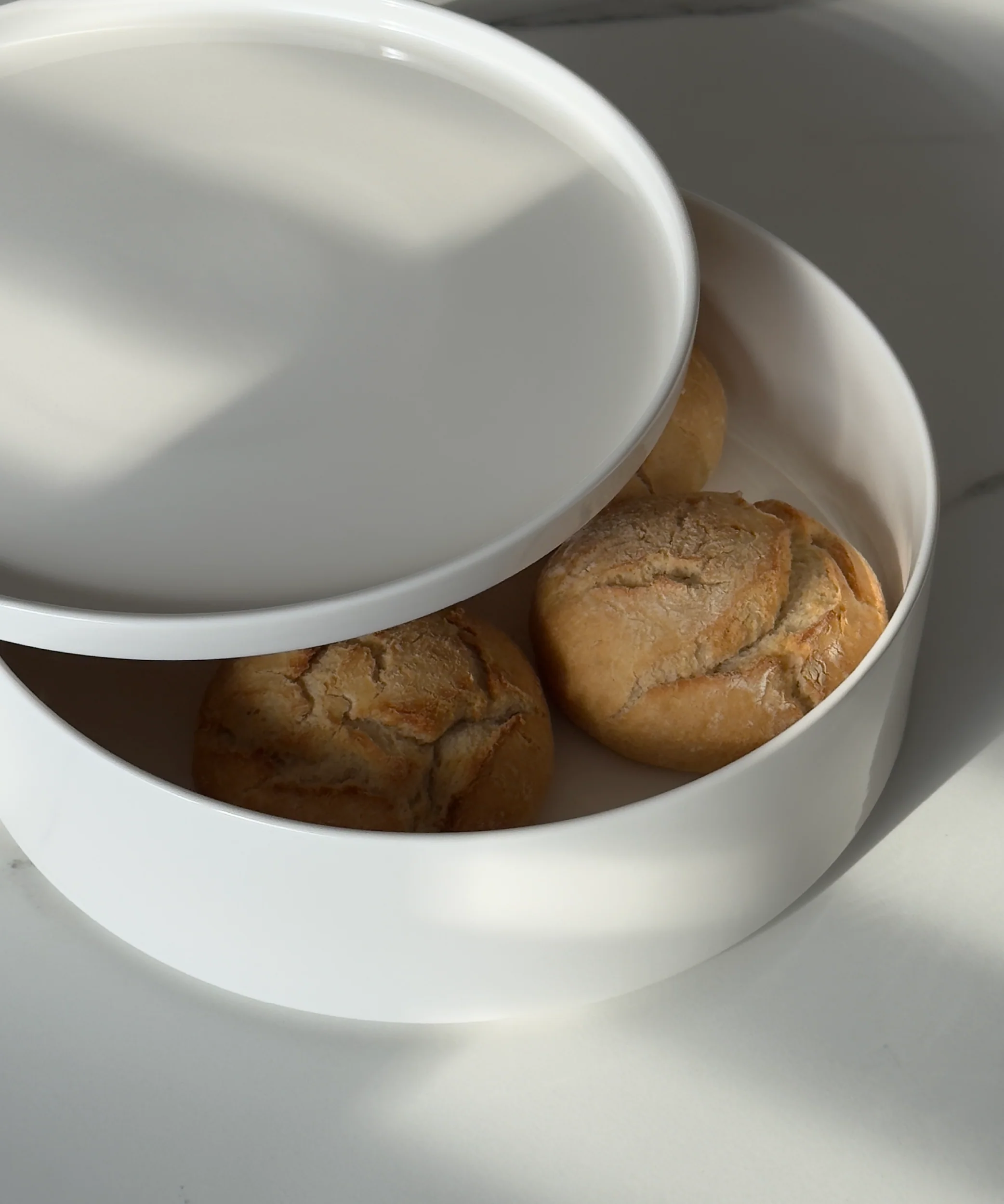 Große Bowl Ø27cm in Cremeweiß | Nia - Image 4