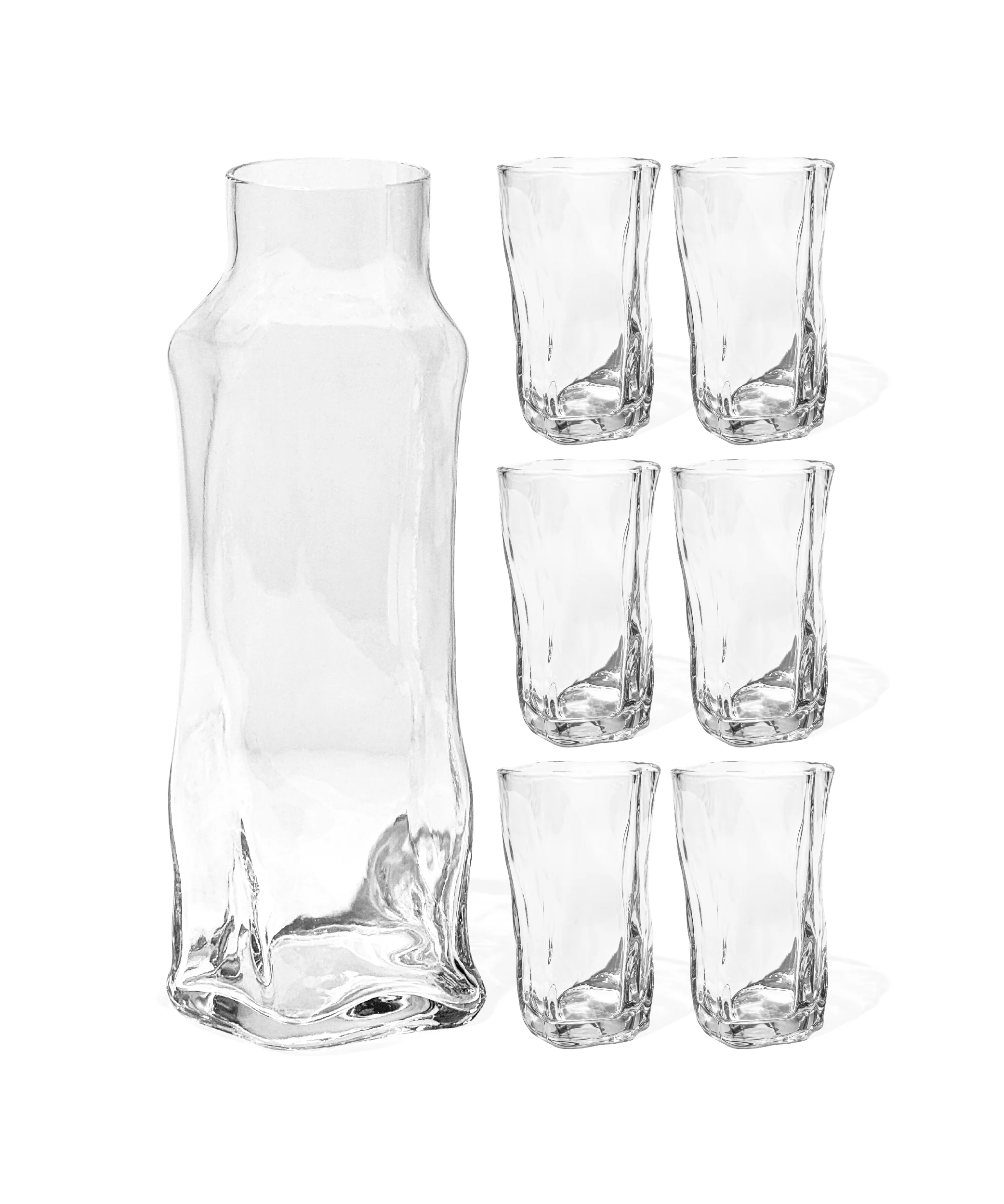 Großes organisches Glas mit Karaffe | Alaska - Image 12