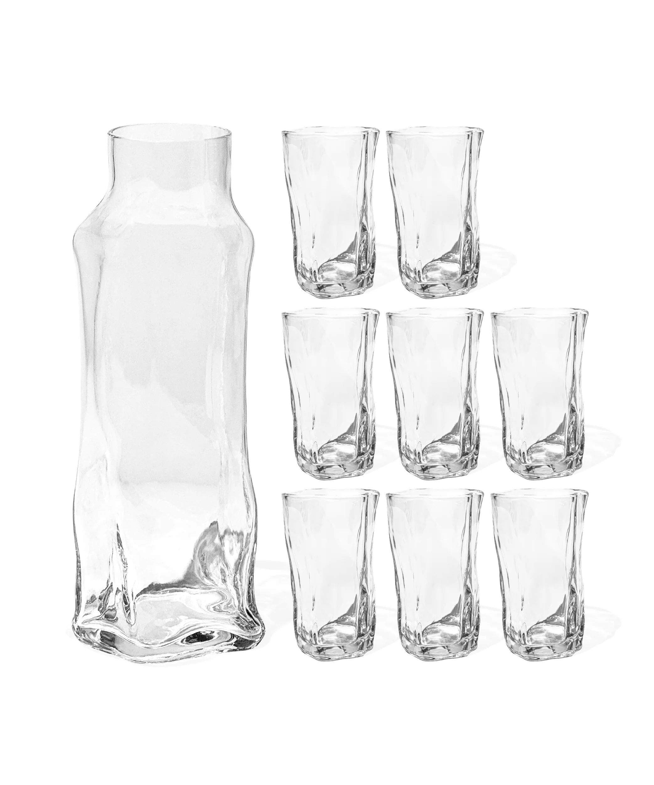 Großes organisches Glas mit Karaffe | Alaska - Image 13