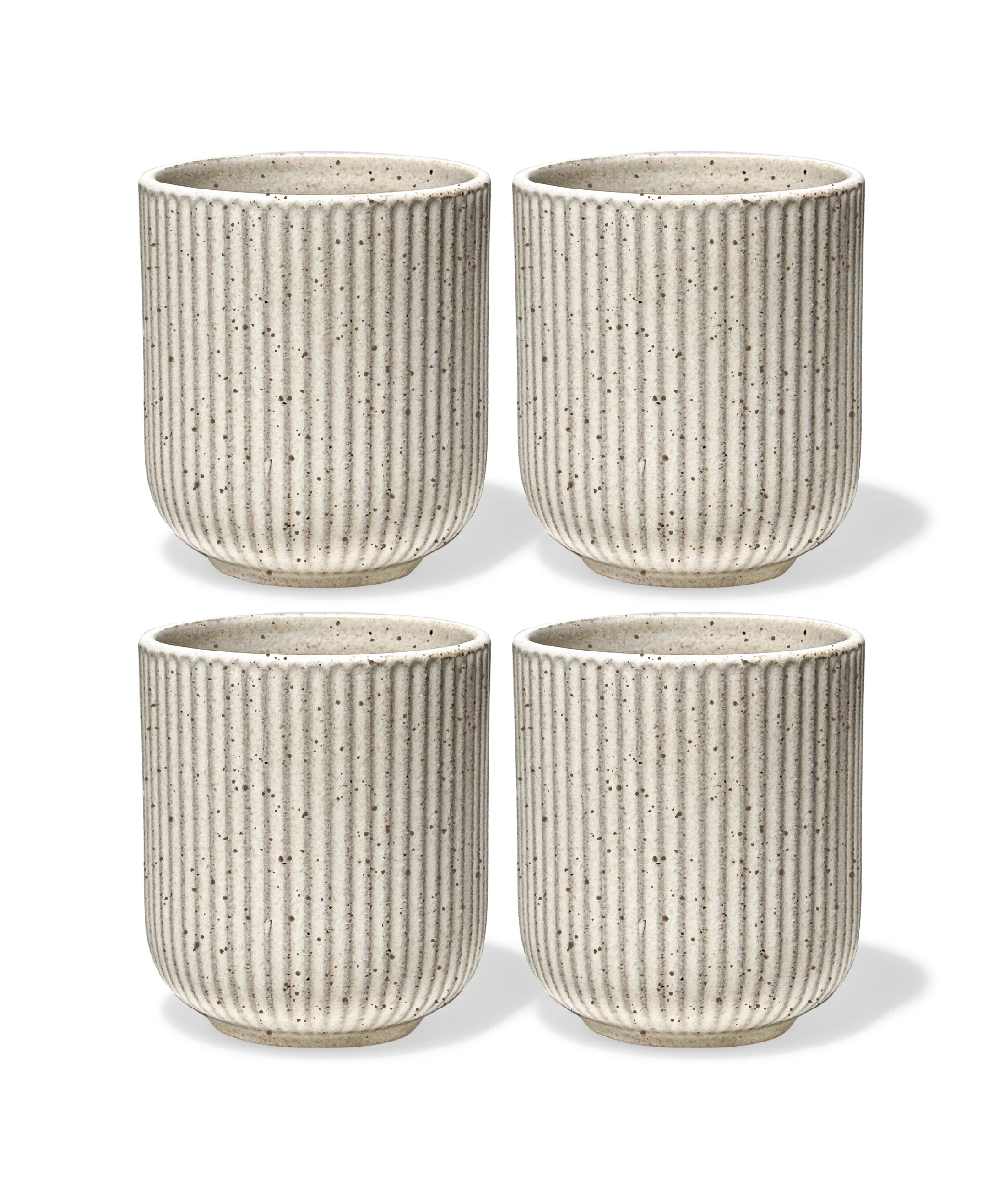 Keramik Becher im geriffeltem Design Beige | Paris - Image 8