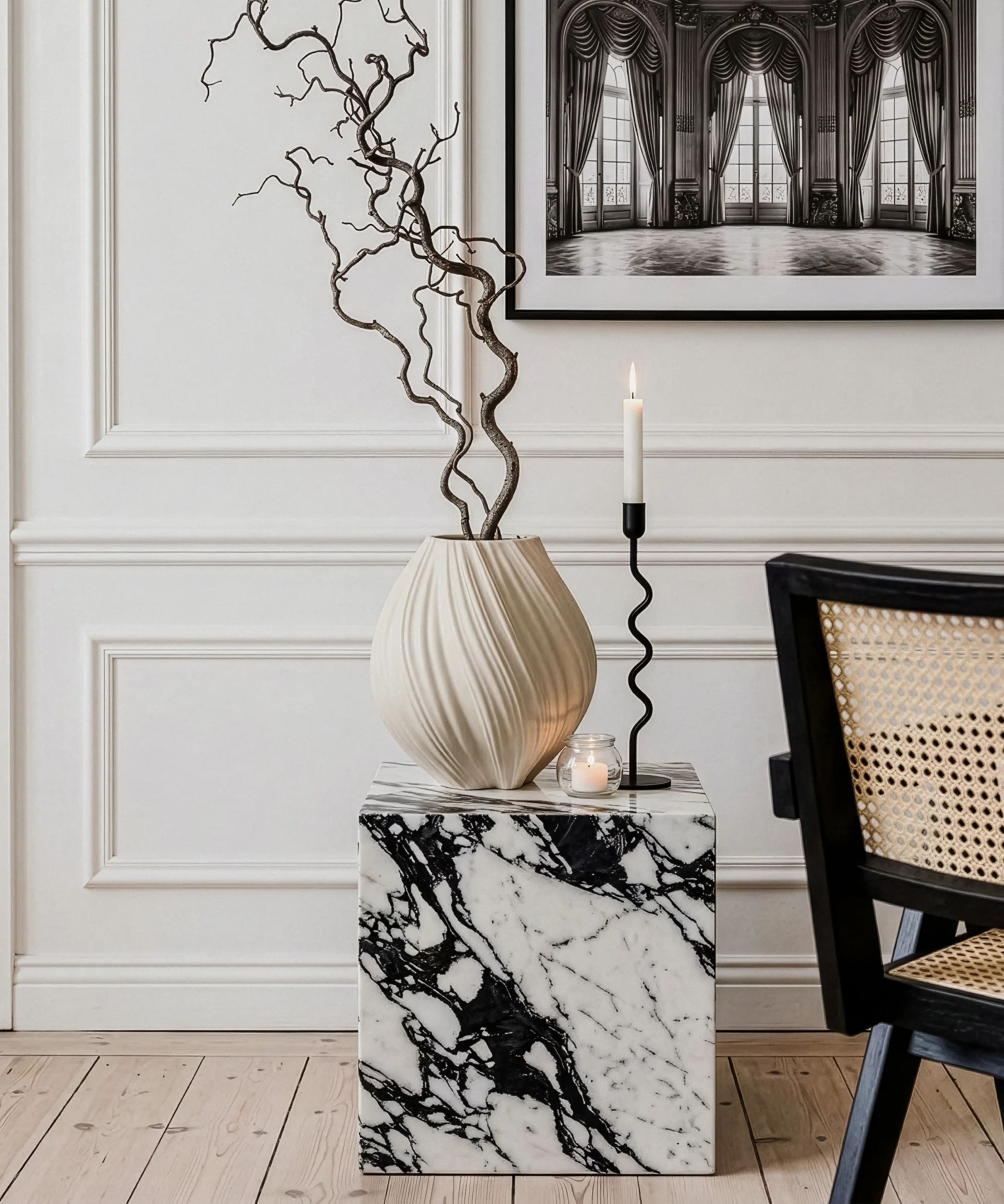 Große Keramik Vase in Beige | Flora - Image 6