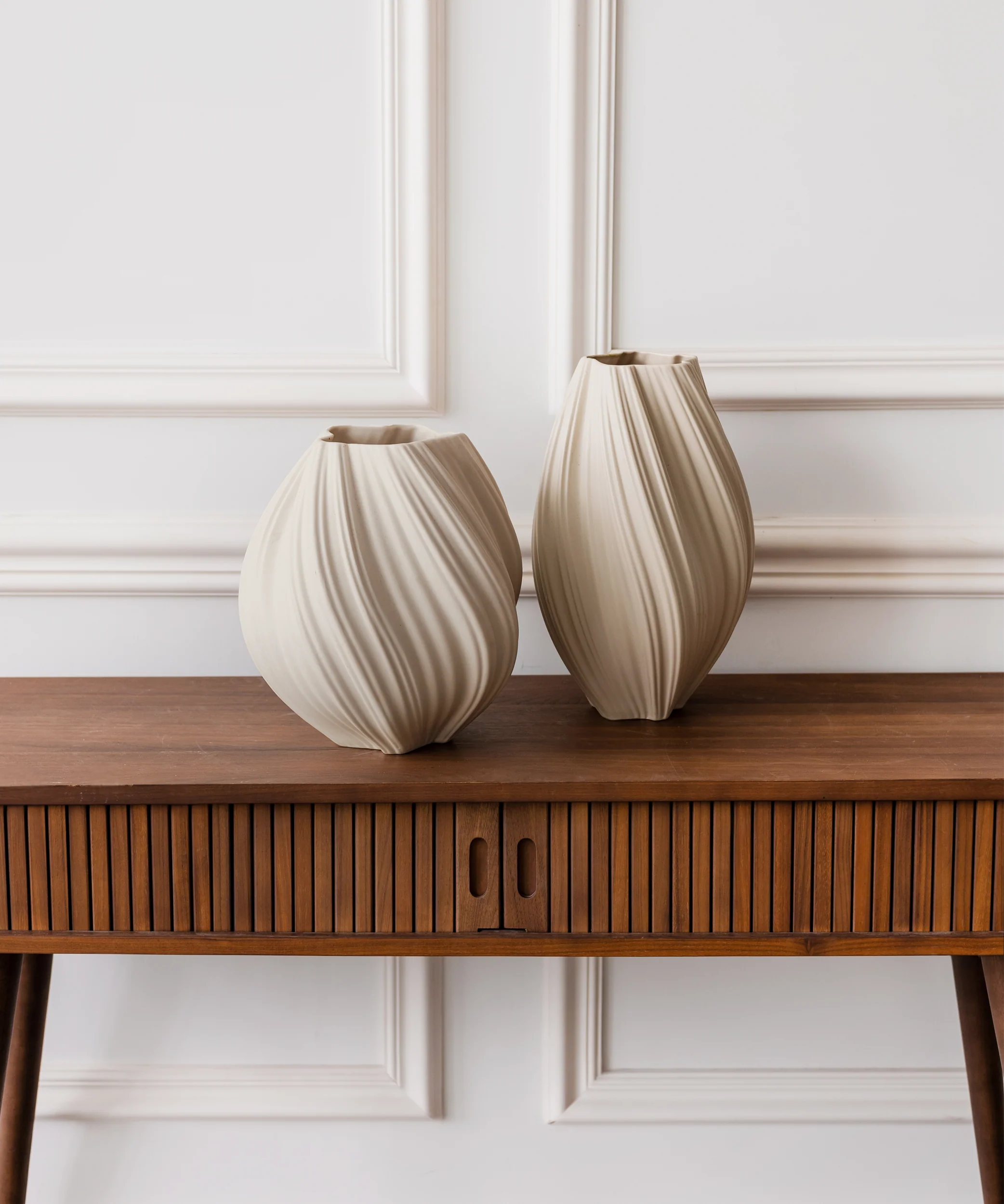 Große Keramik Vase in Beige | Flora - Image 9