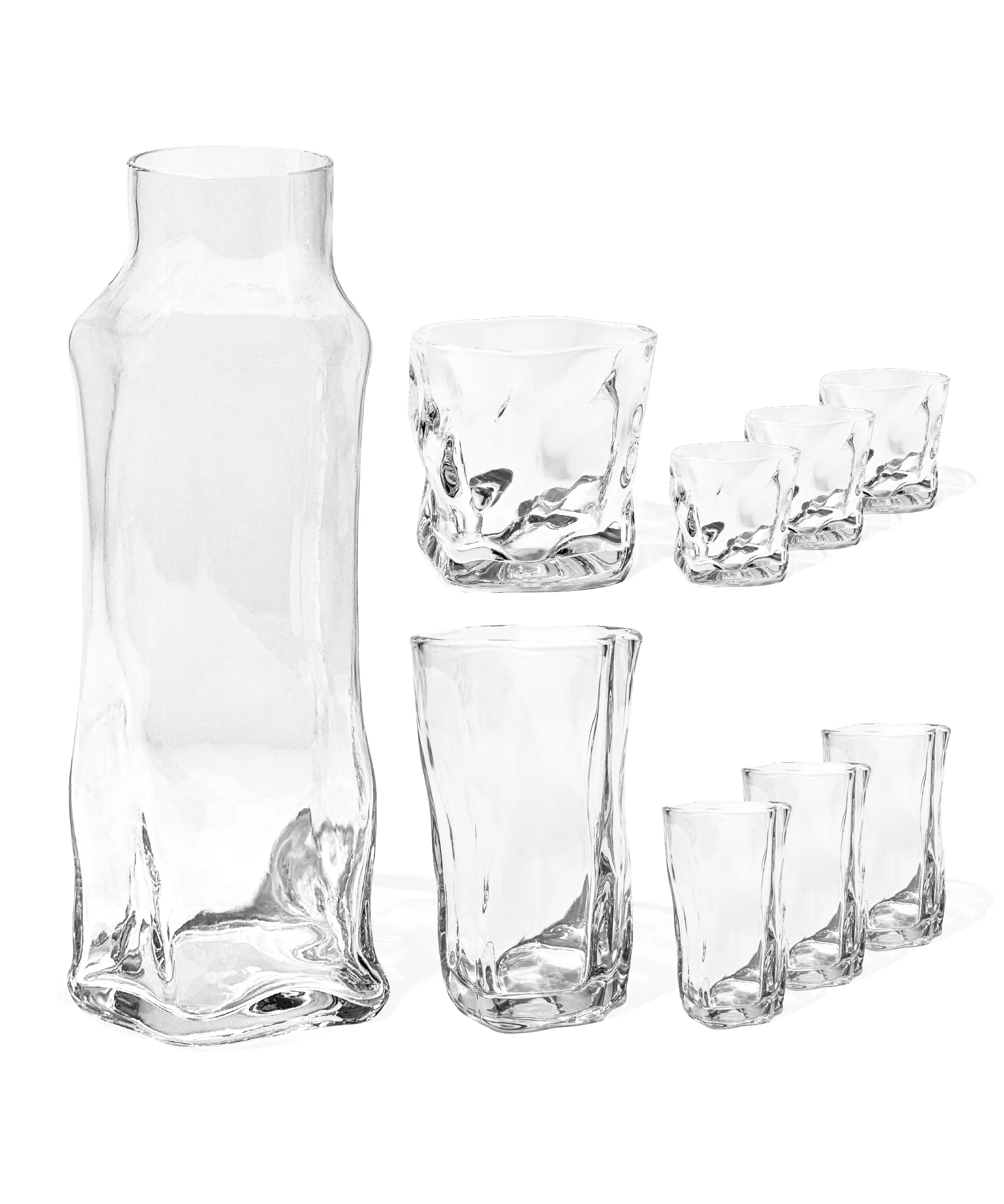 Kleines & großes organisches Glas mit Karaffe | Alaska - Image 18