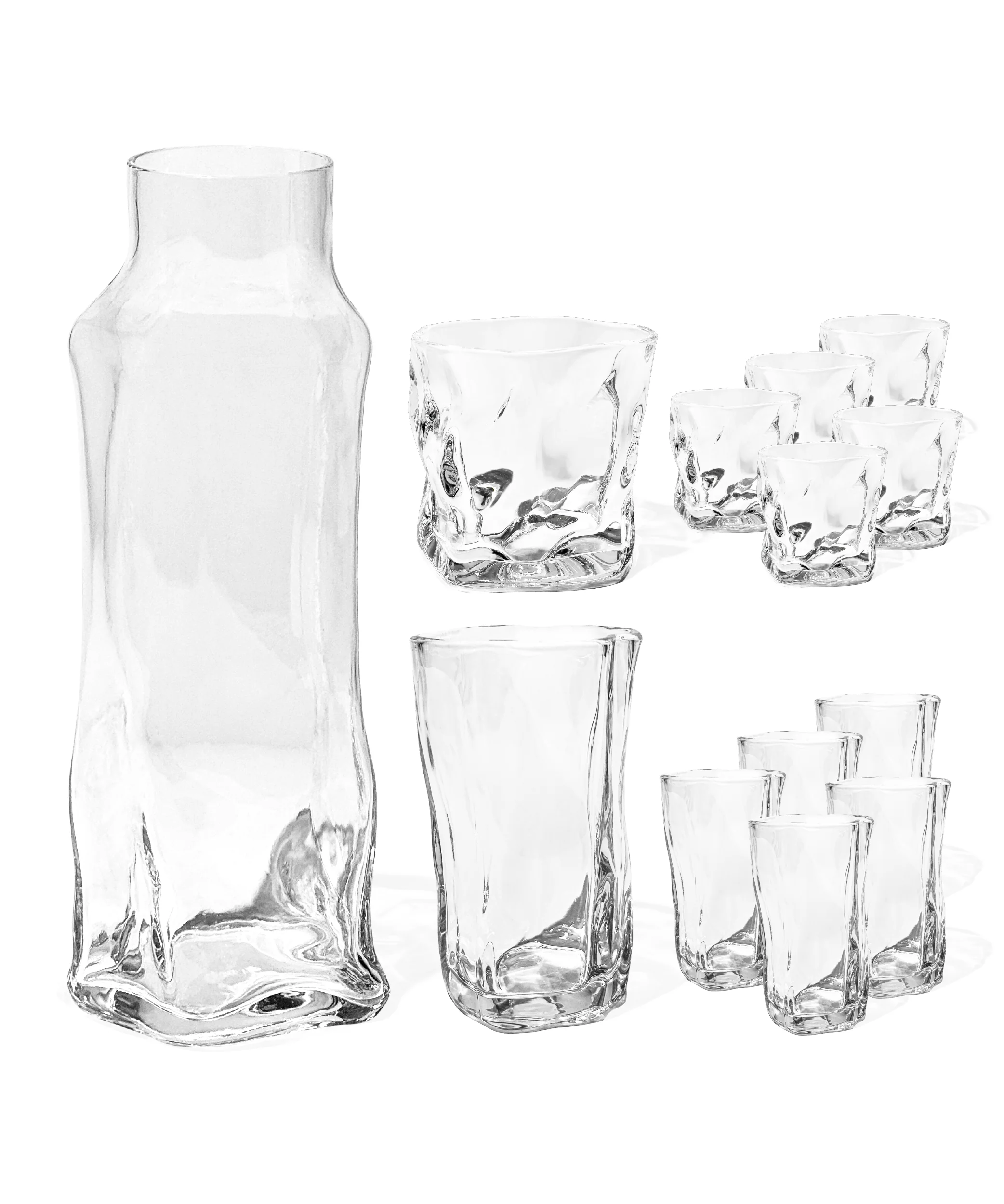 Kleines & großes organisches Glas mit Karaffe | Alaska - Image 19