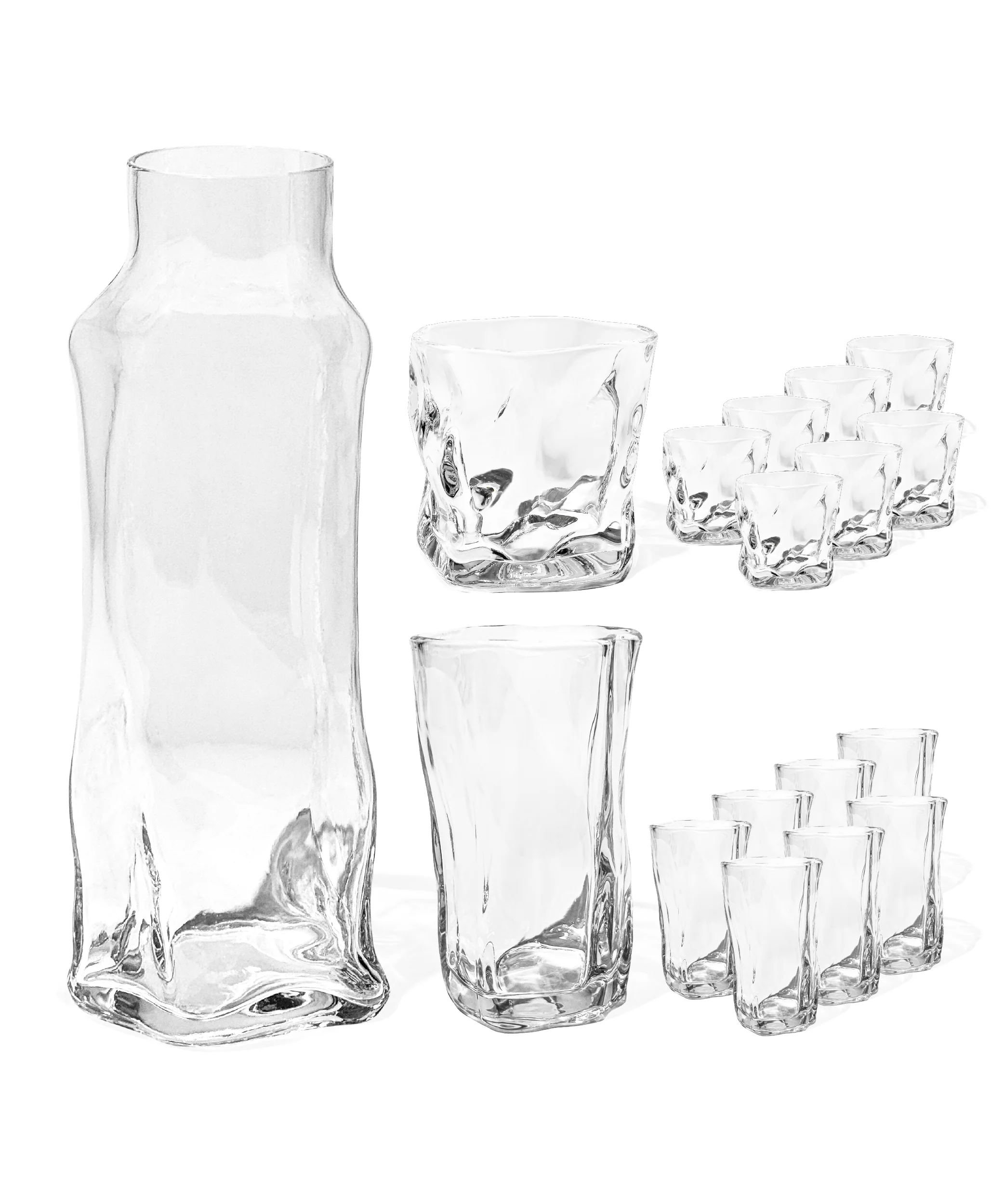 Kleines & großes organisches Glas mit Karaffe | Alaska - Image 20