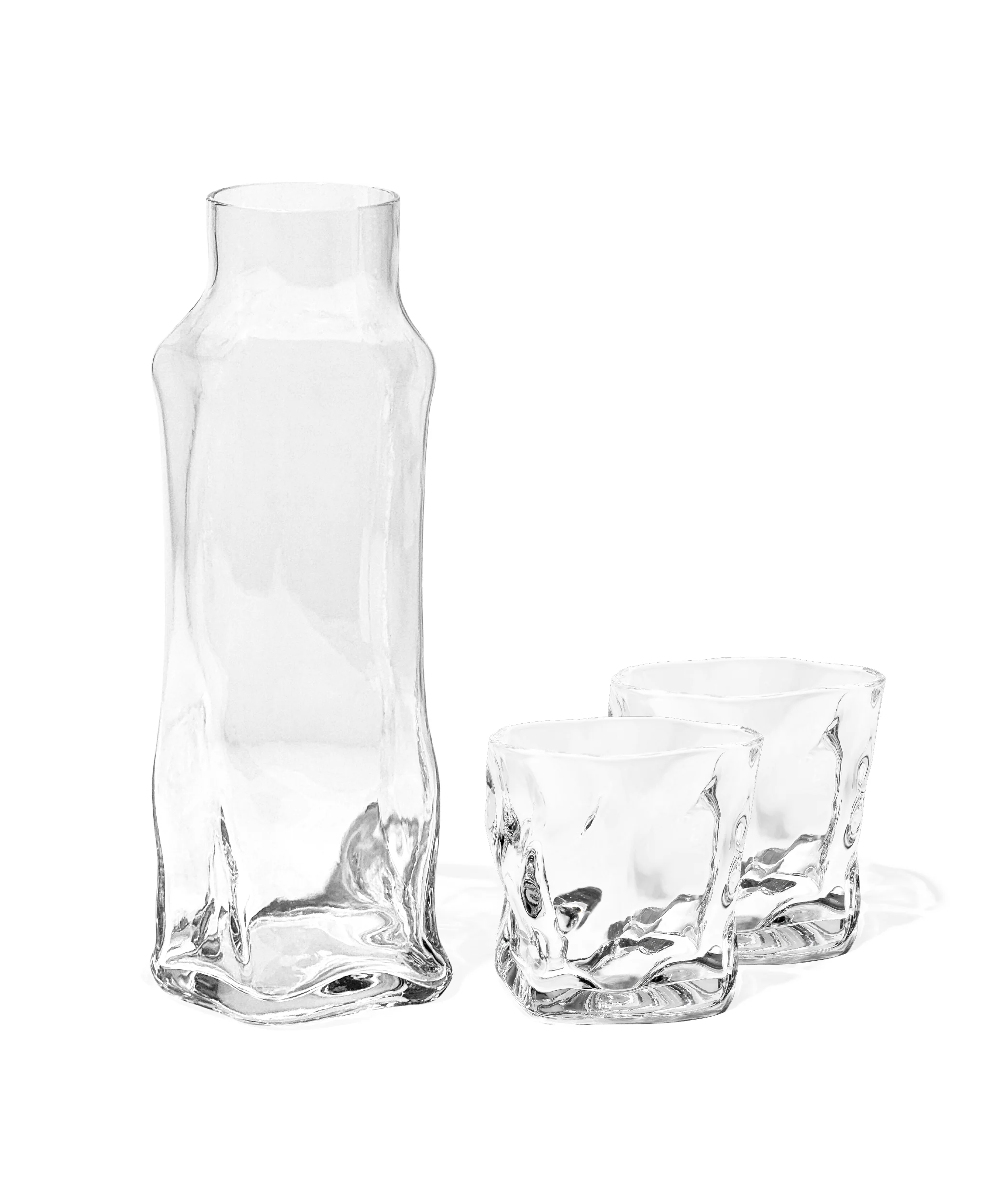 Kleines organisches Glas mit Karaffe | Alaska