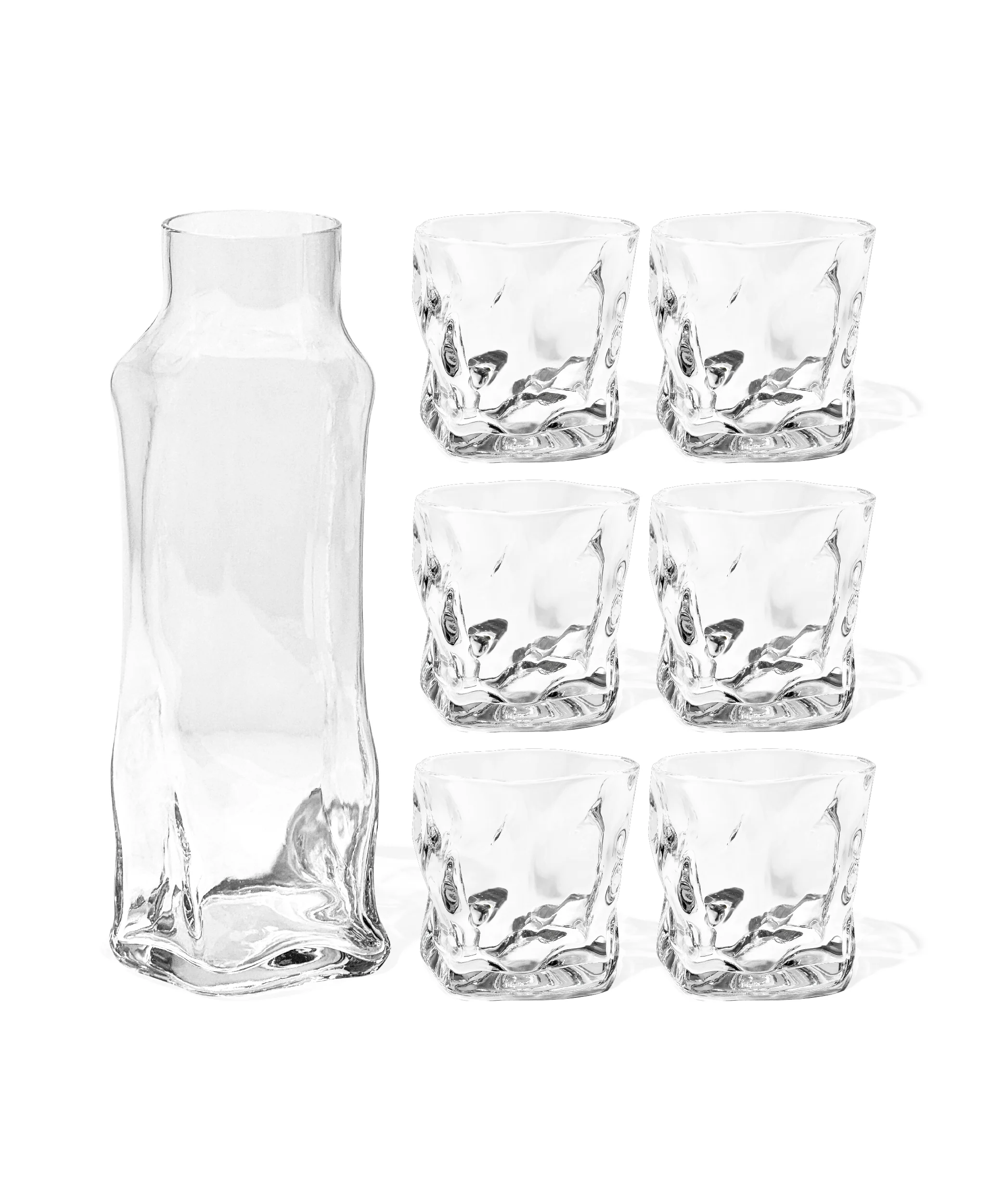 Kleines organisches Glas mit Karaffe | Alaska - Image 12