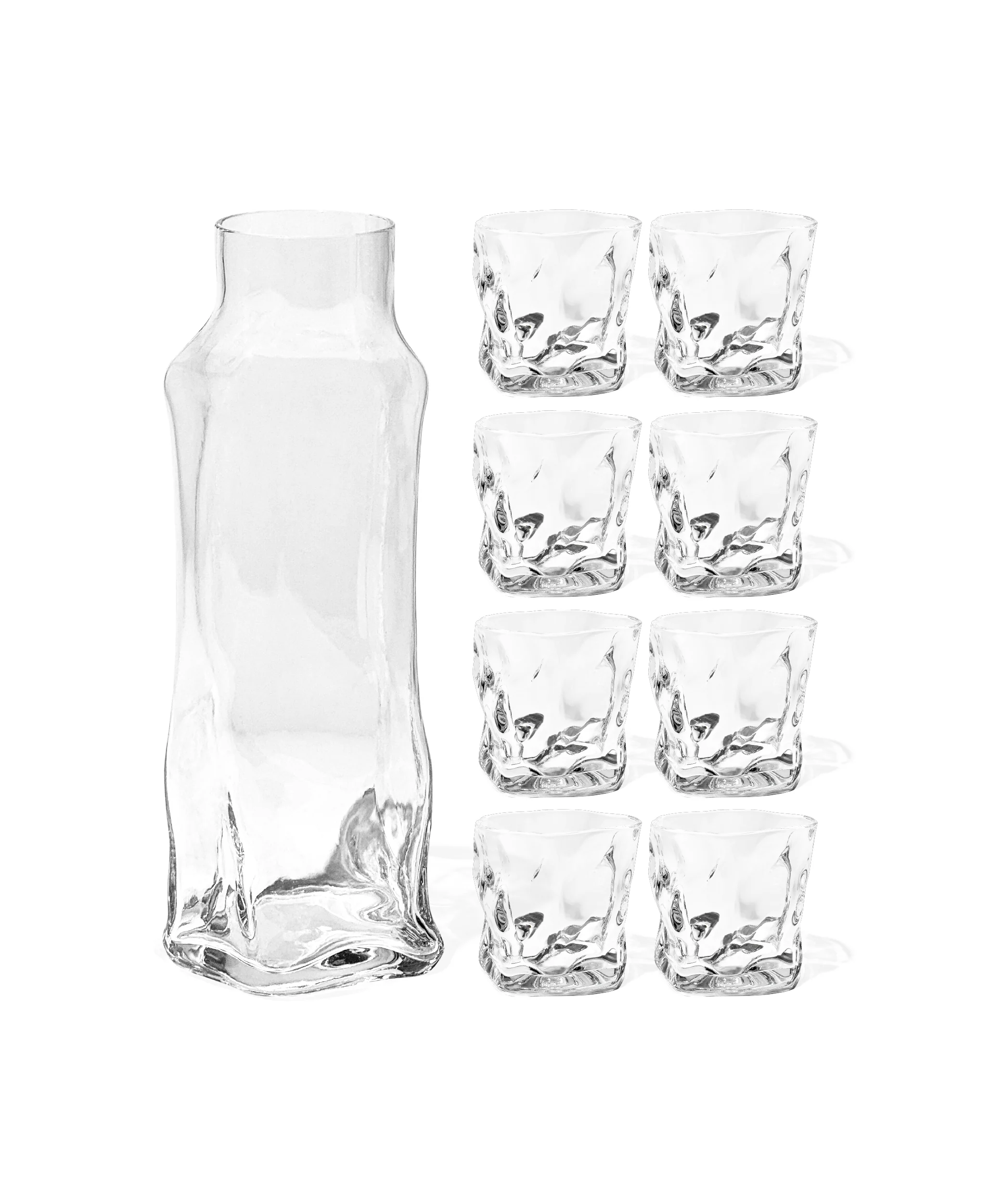 Kleines organisches Glas mit Karaffe | Alaska - Image 13