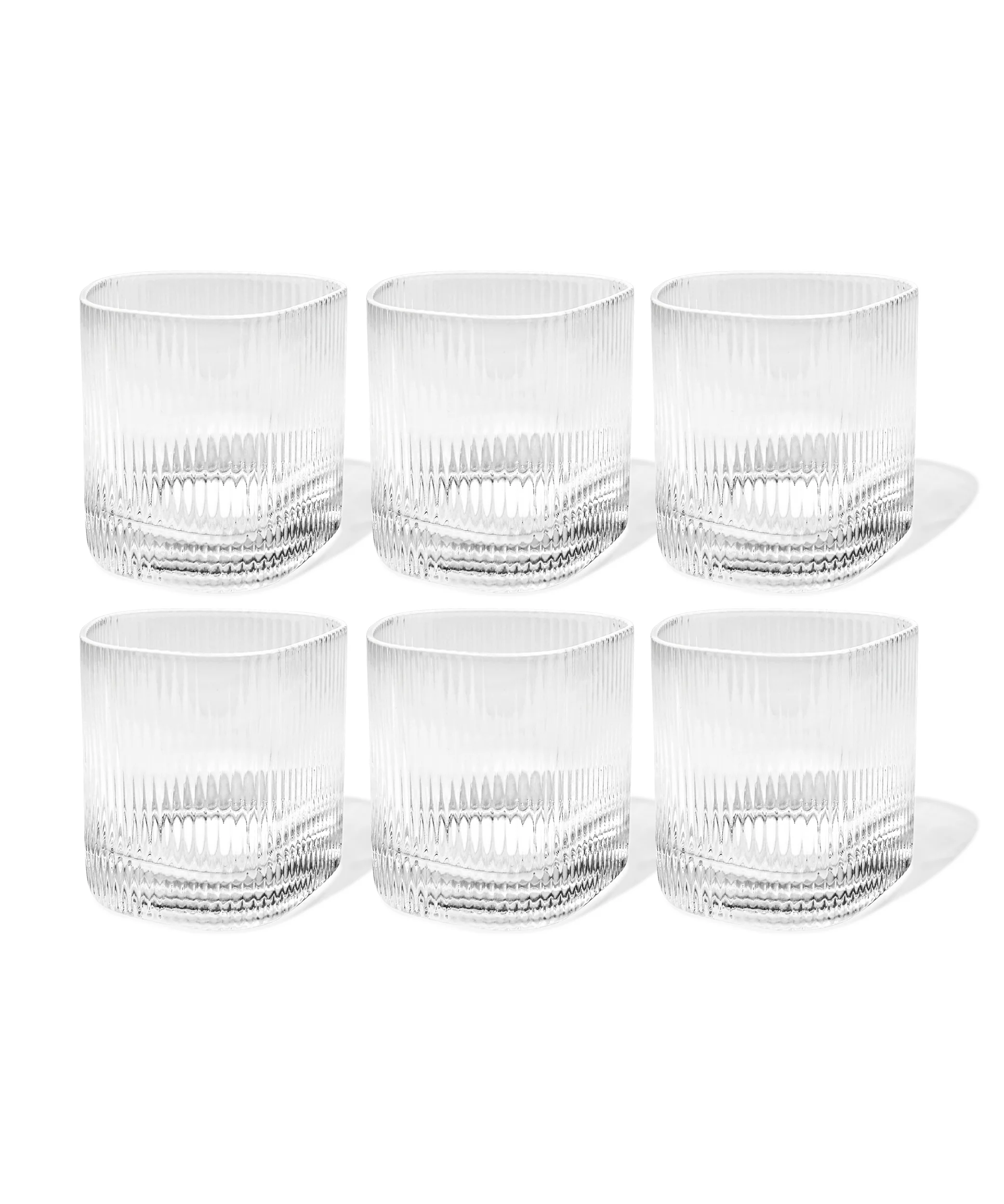 Kleines Trinkglas im gerillten Design | Venice - Image 10