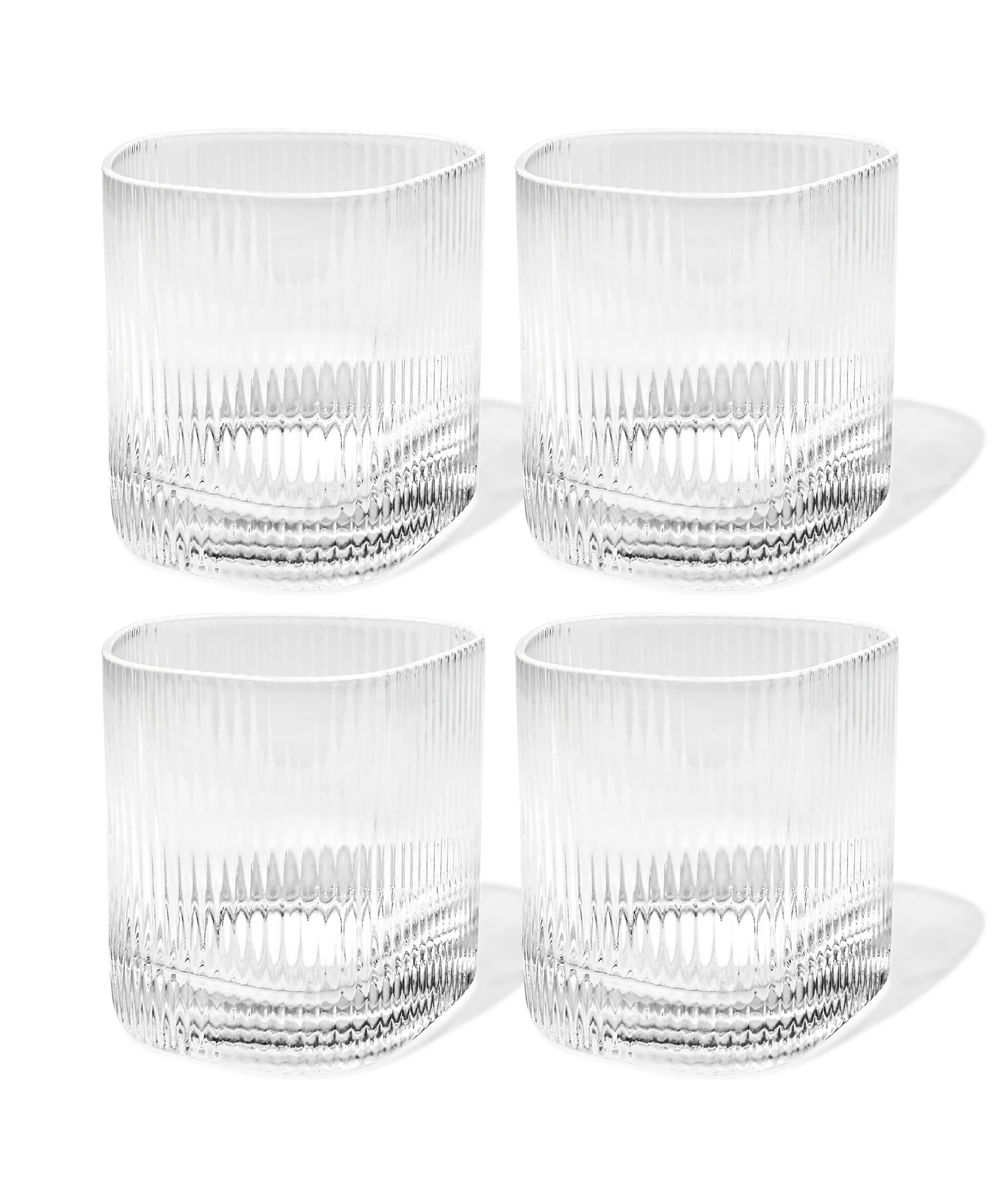 Kleines Trinkglas im gerillten Design | Venice - Image 9