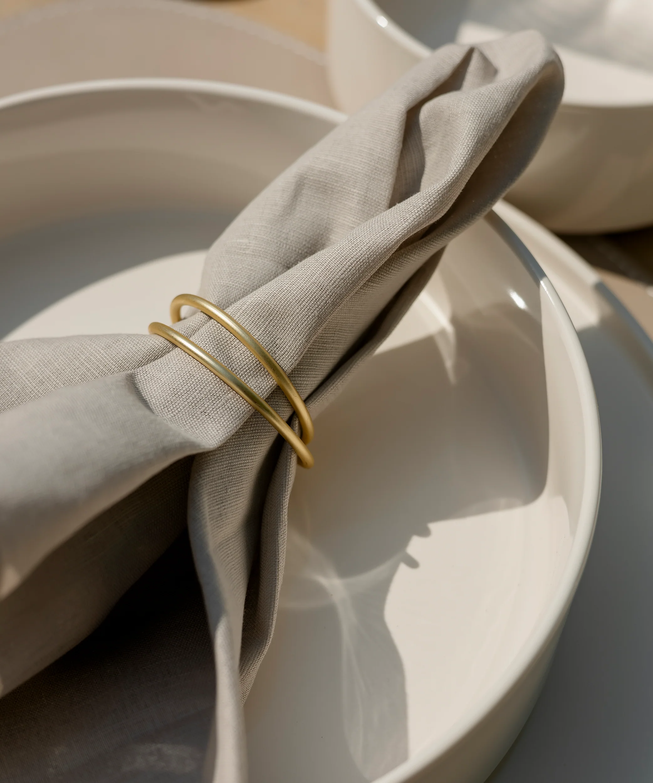 Serviettenringe Gold 6er Set | Rina - Image 6