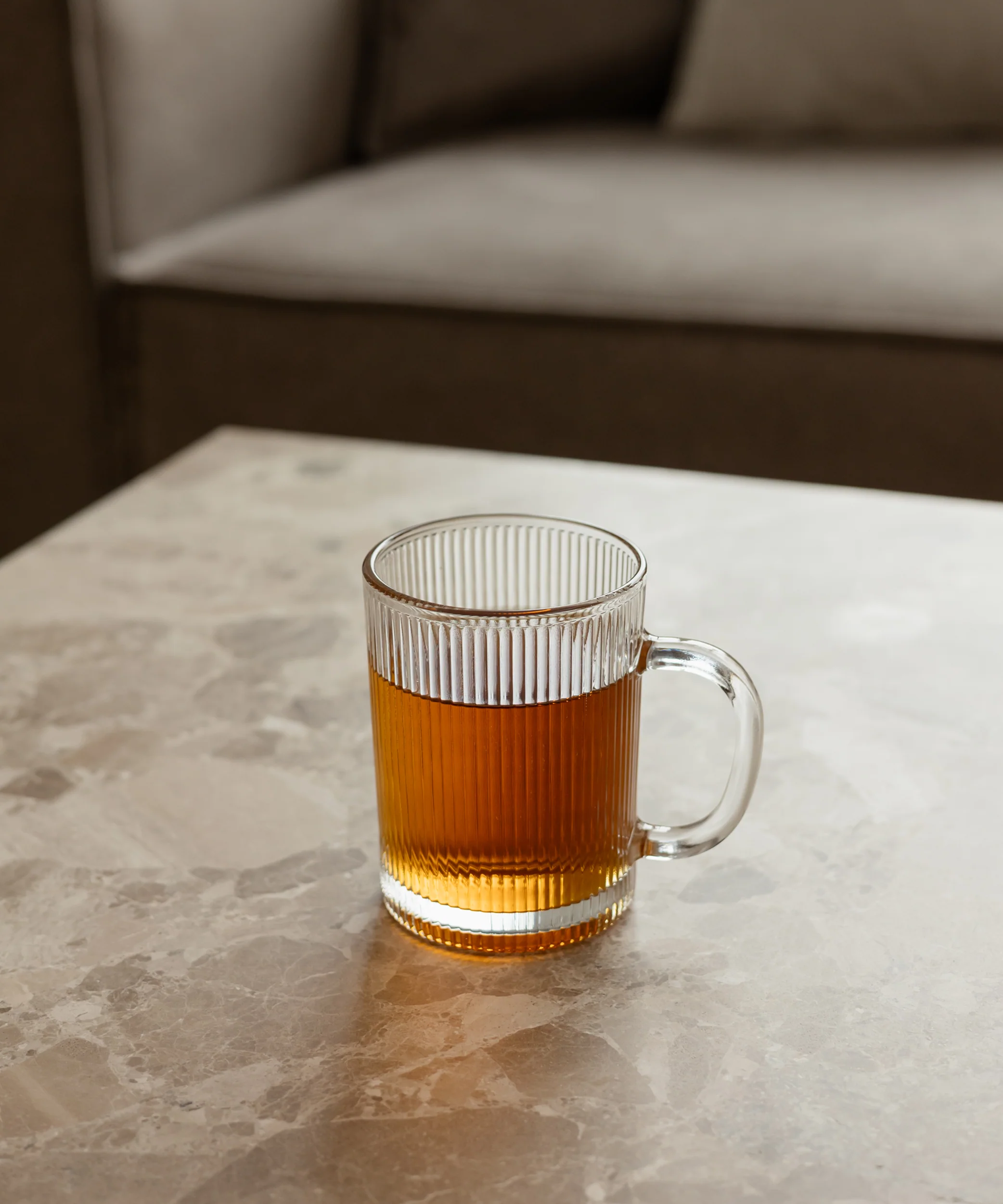 Geriffelte Glastasse (300ml) | Paris - Image 8