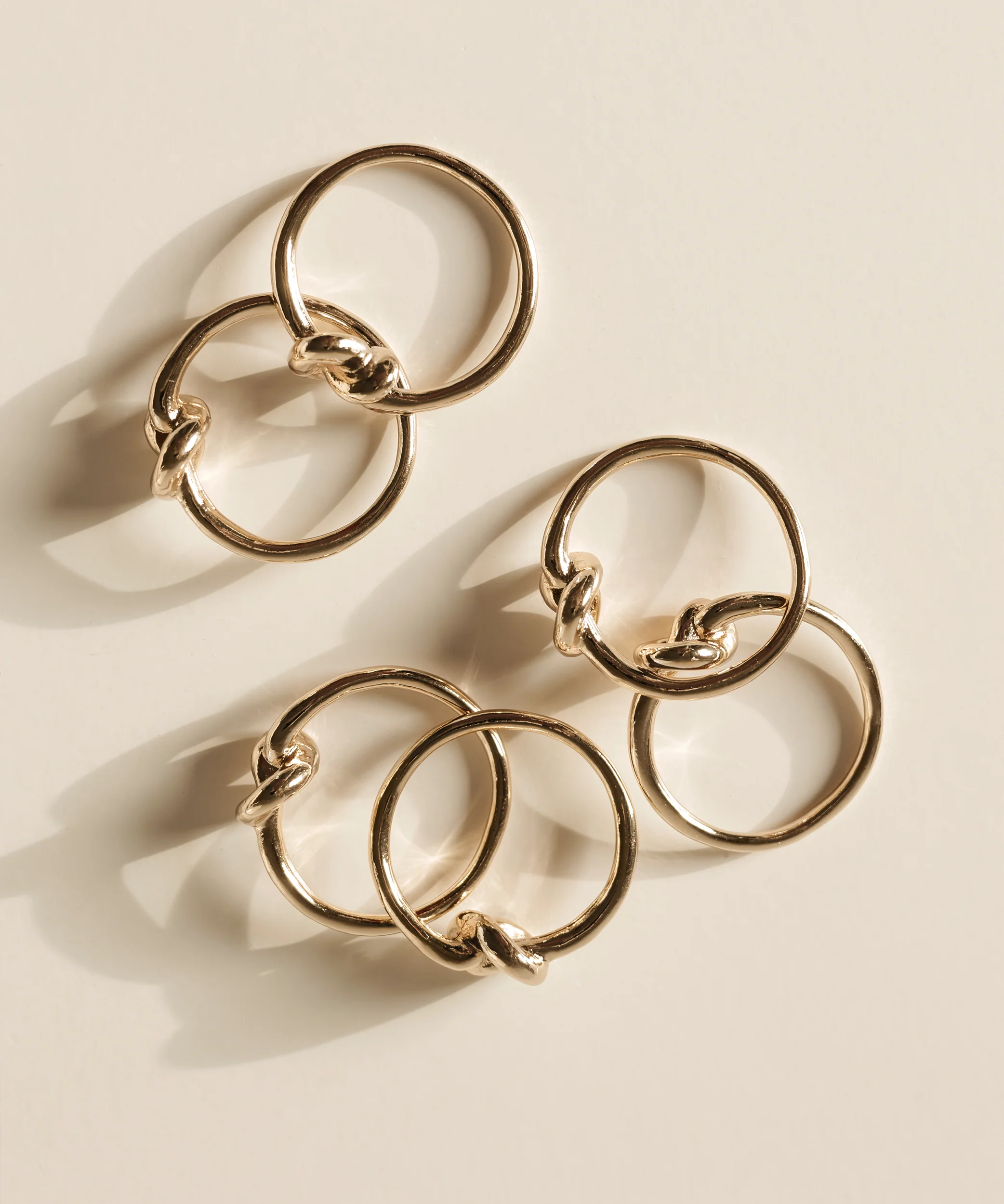 Serviettenringe Gold 6er Set | Tye - Image 6