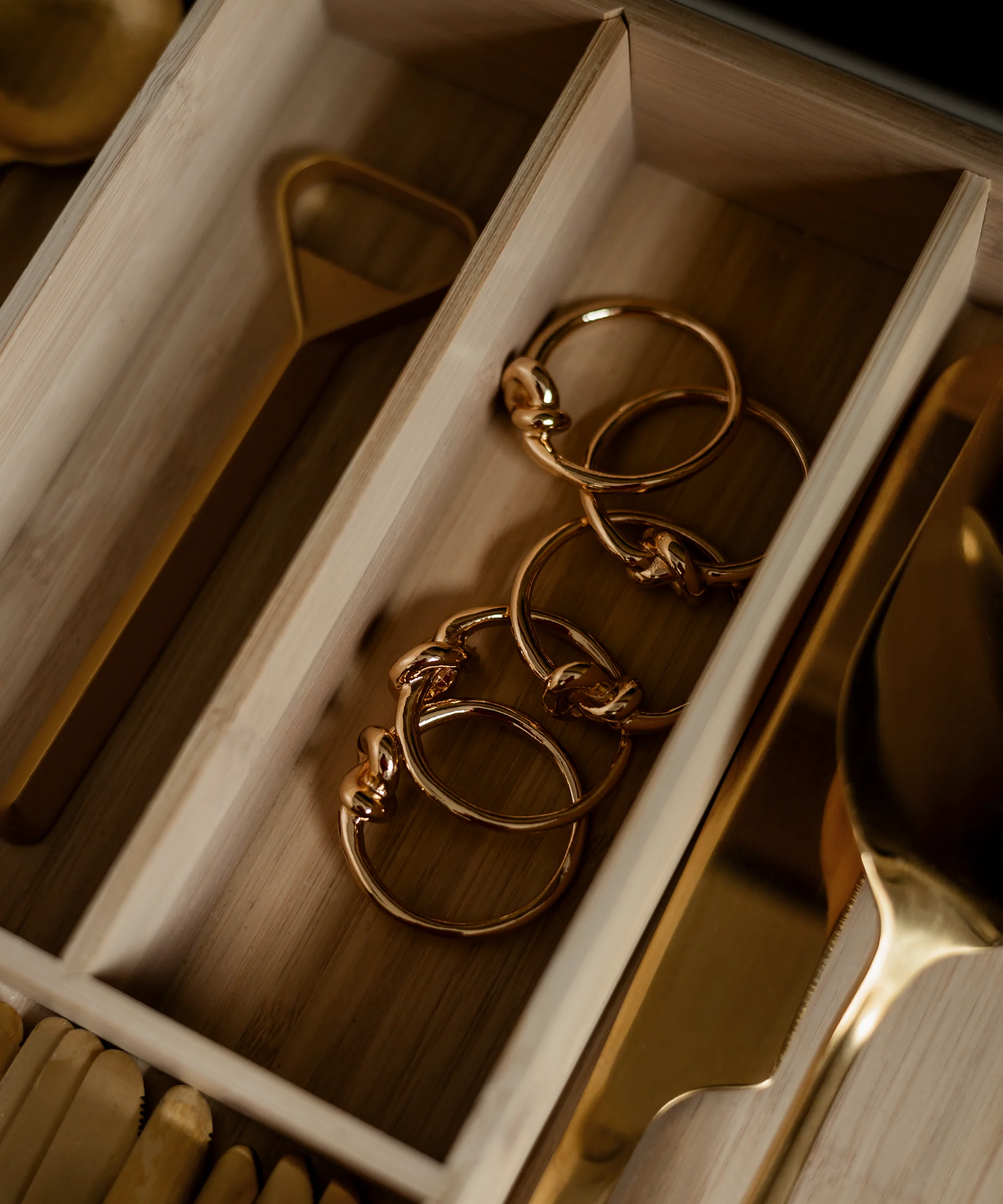 Serviettenringe Gold & Silber im 2x 6er Set | Tye - Image 5
