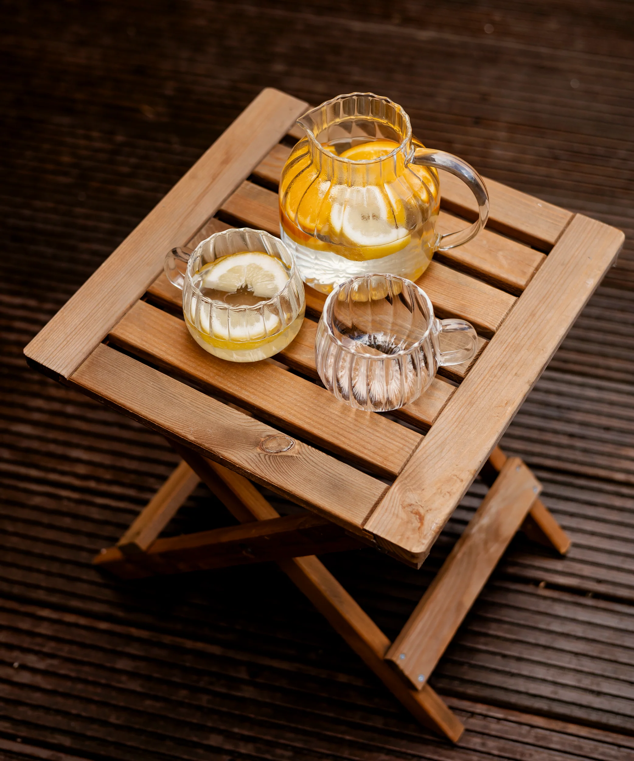 Teekaraffe & Glastassen-Set Streifen-Design | Norway - Image 16