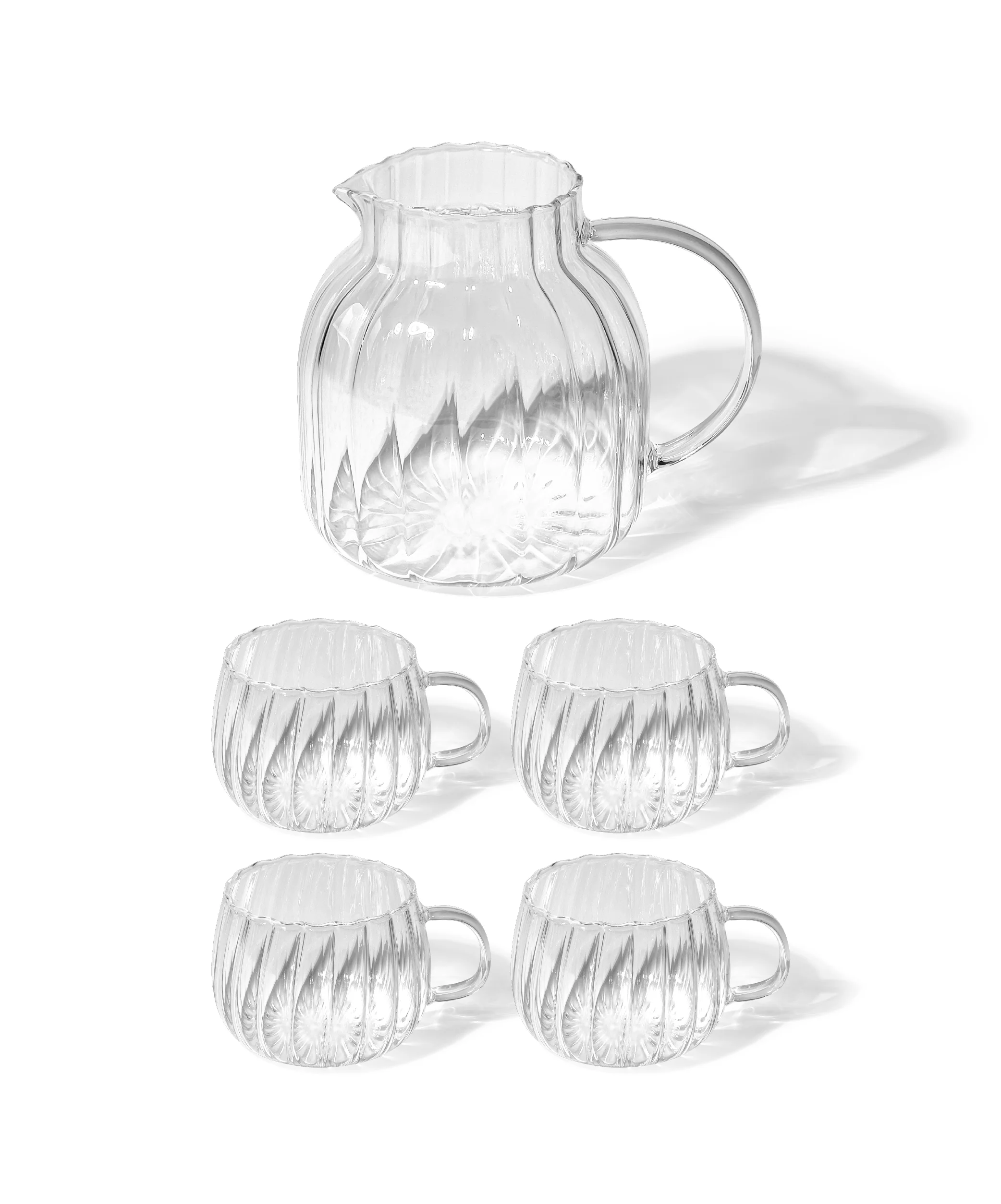 Teekaraffe & Glastassen-Set Streifen-Design | Norway - Image 20