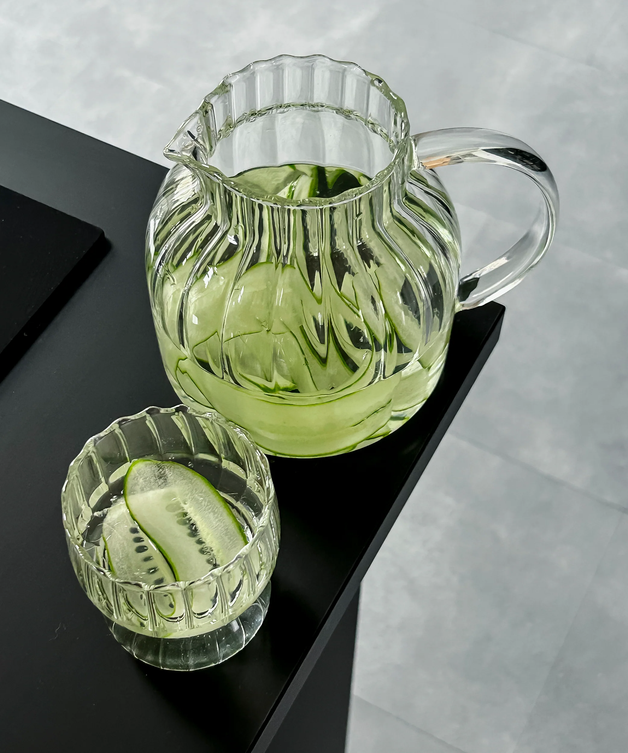 Teekaraffe & Glastassen-Set Streifen-Design | Norway - Image 3