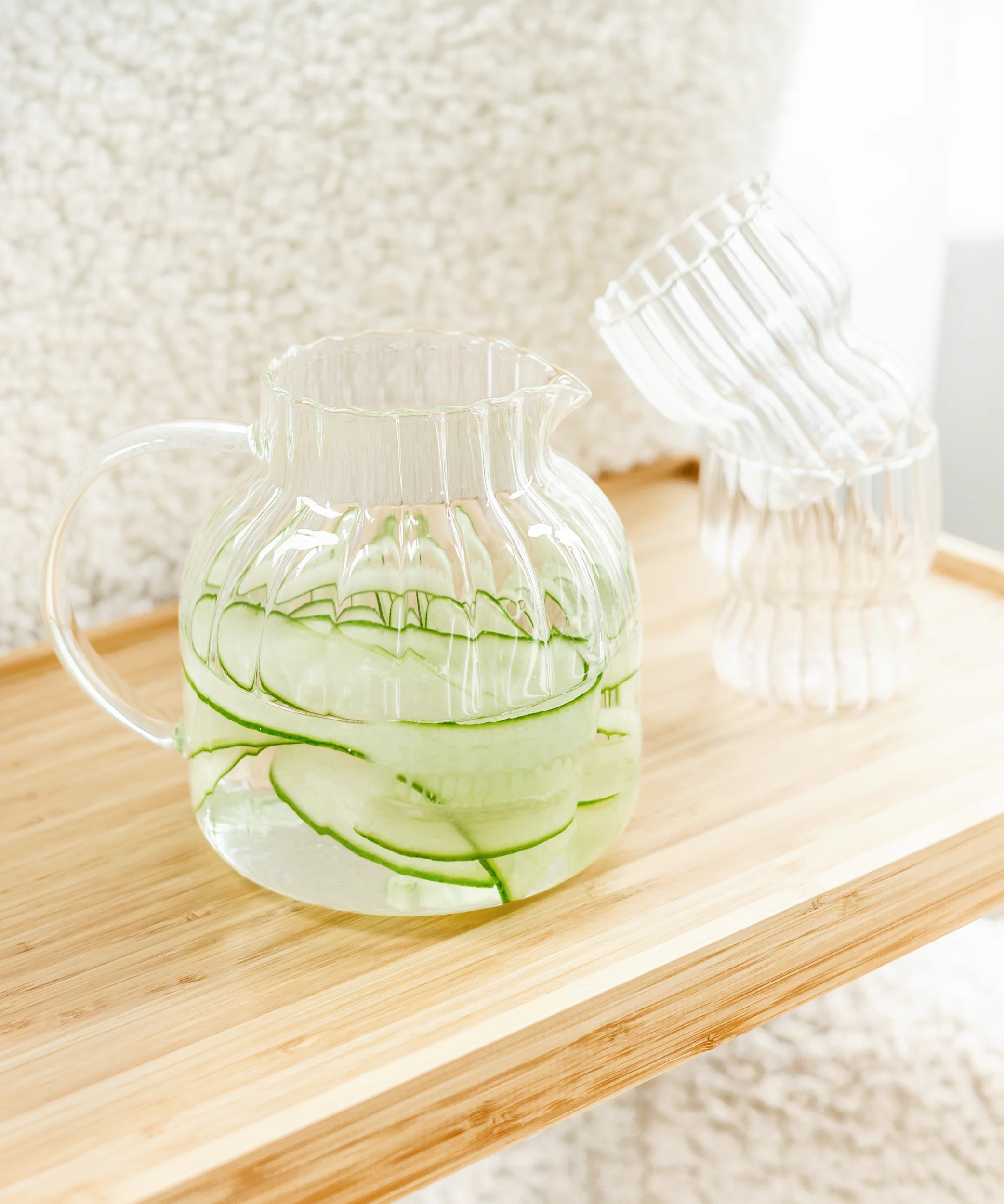 Teekaraffe & Glastassen-Set Streifen-Design | Norway - Image 5