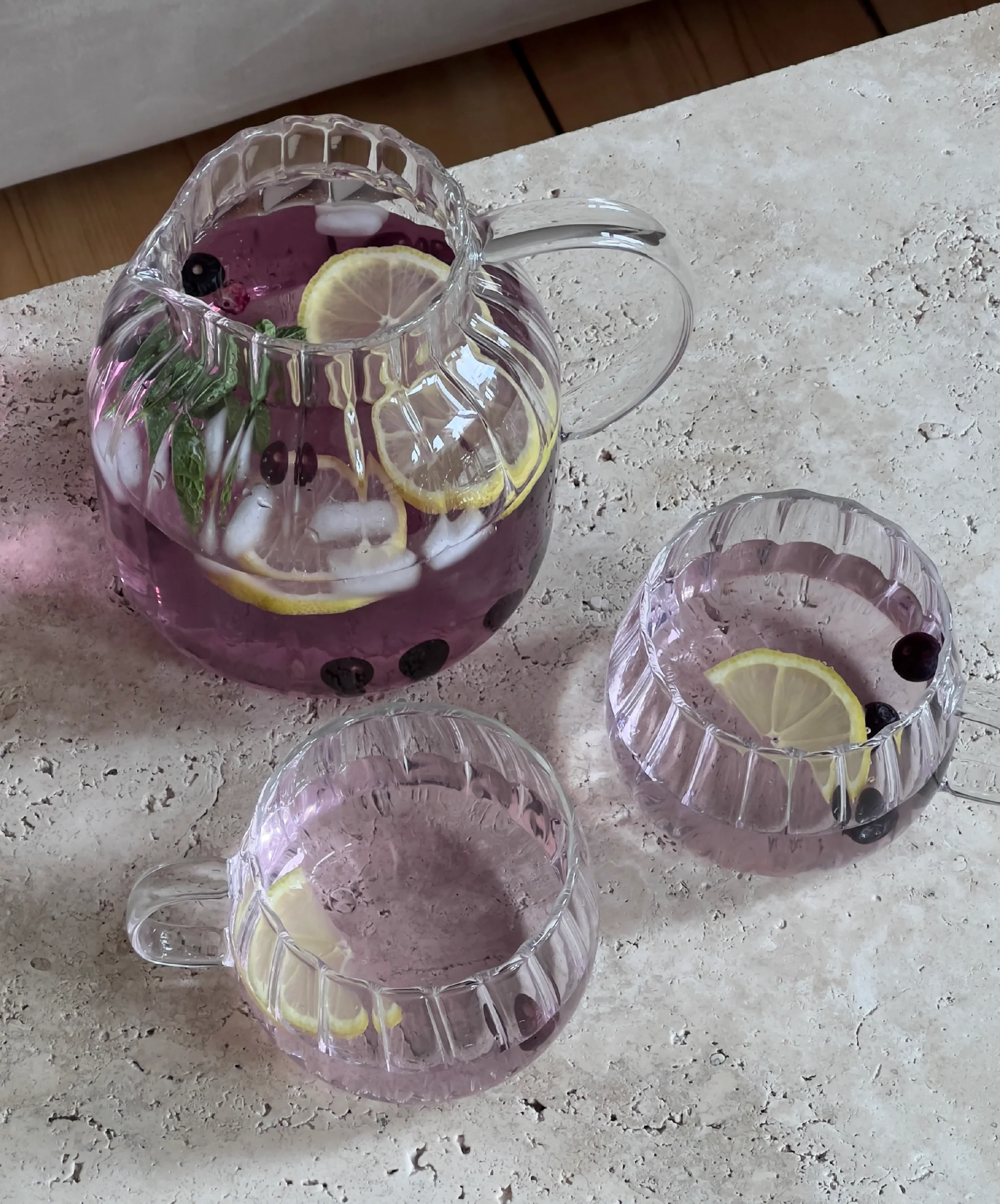Teekaraffe & Glastassen-Set Streifen-Design | Norway - Image 8