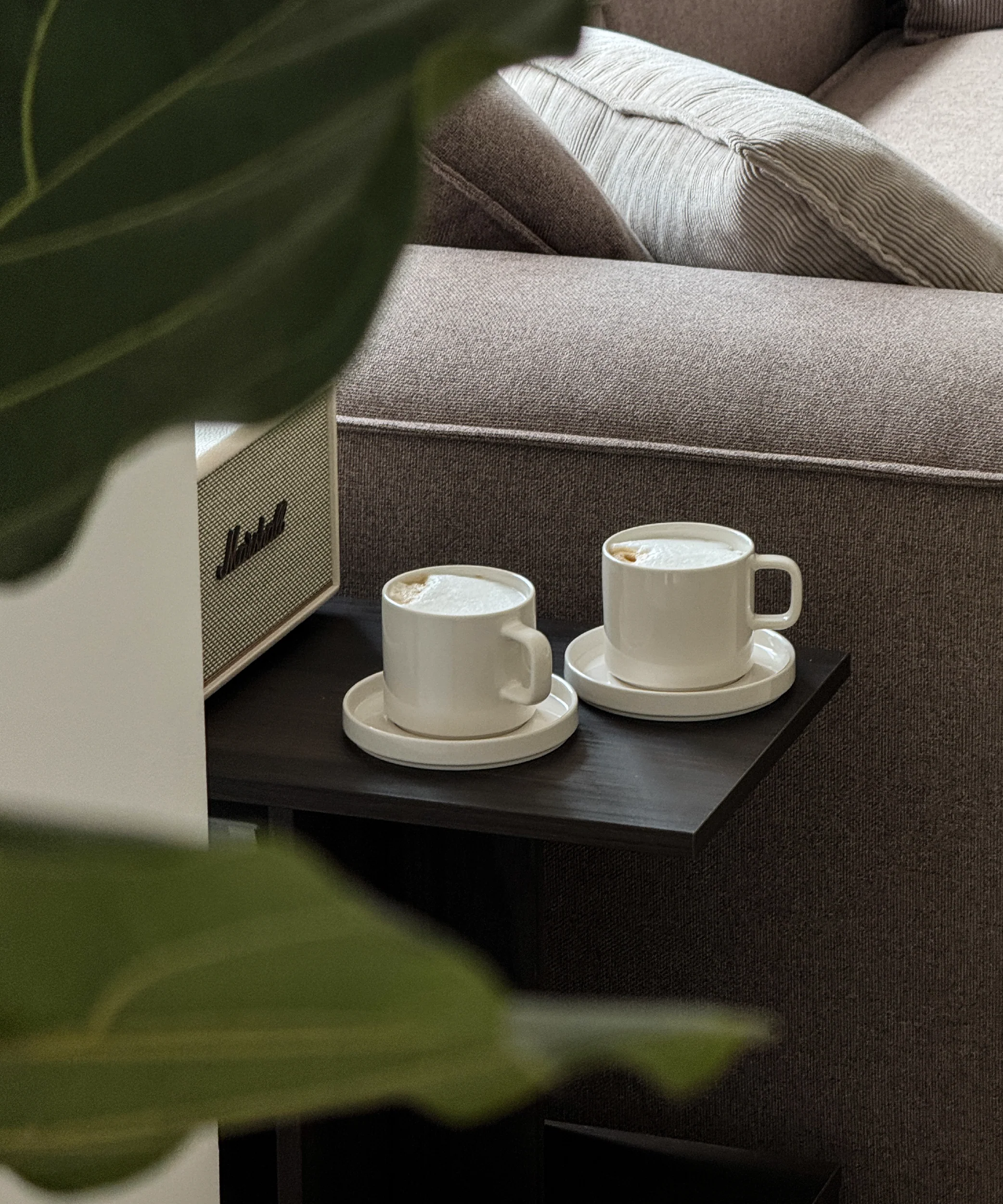 Untertasse in Cremeweiß glänzend | Nia - Image 4