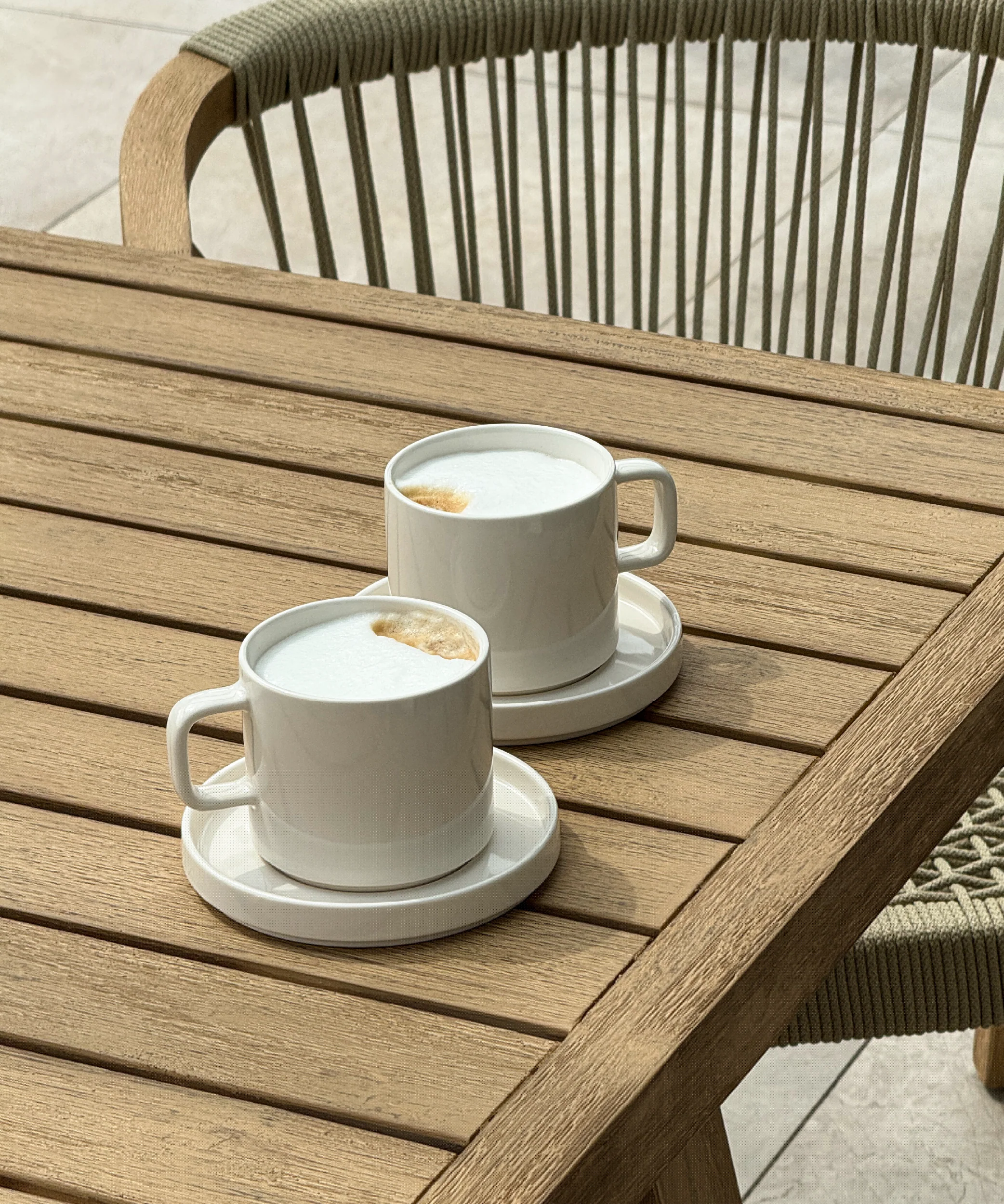 Untertasse in Cremeweiß glänzend | Nia - Image 6